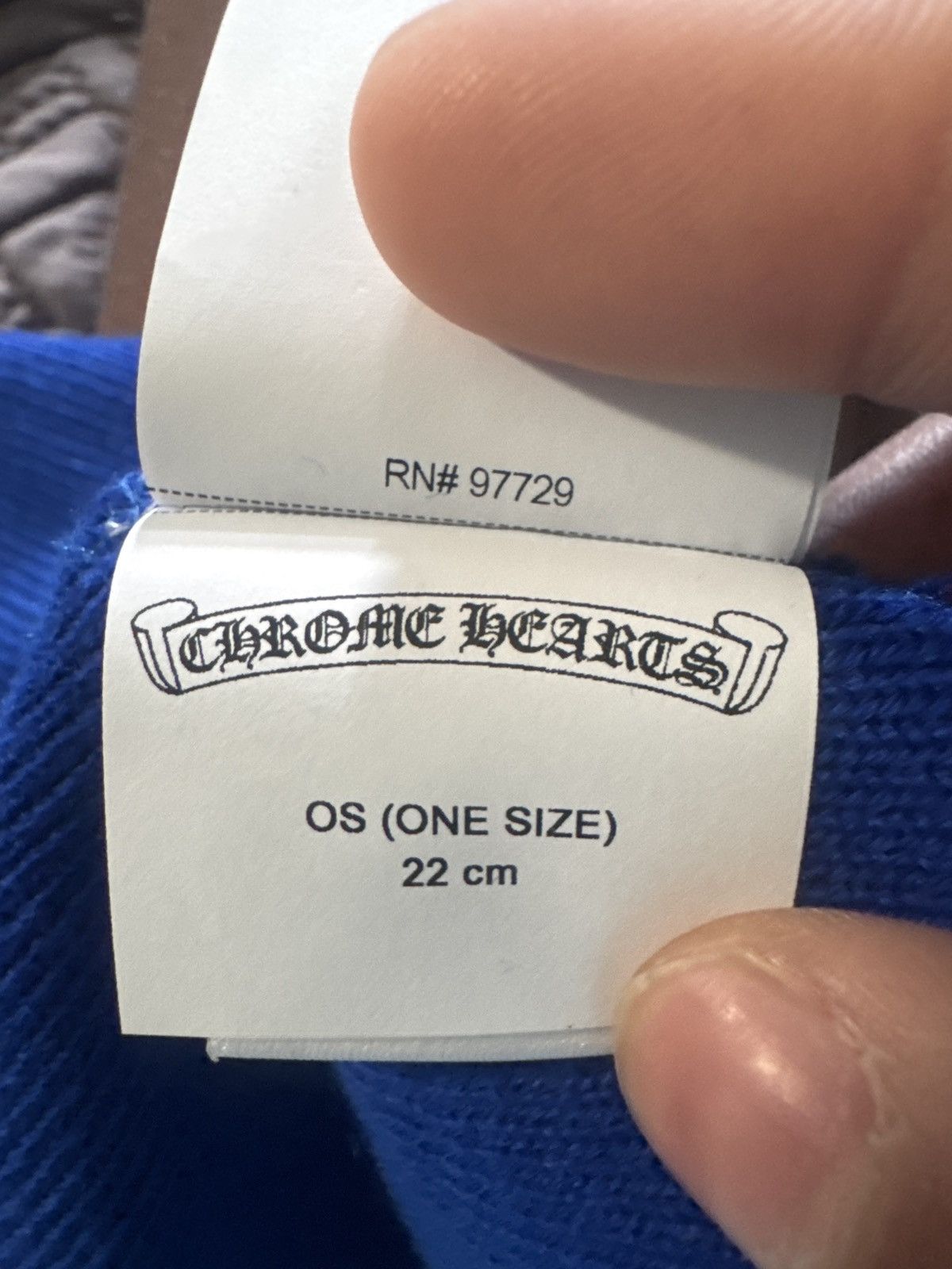 Chrome Hearts Chrome Hearts Watch Beanie Blue Size ONE SIZE - 3 Thumbnail