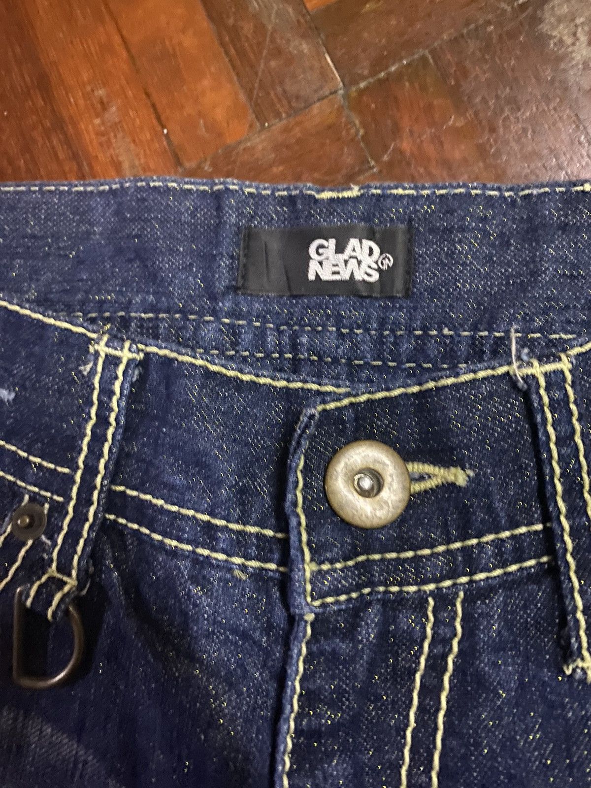 Hysteric Glamour × Japanese Brand Flare jeans distressed Gladnews Boot Cut Size 30" / US 8 / IT 44 - 6 Thumbnail