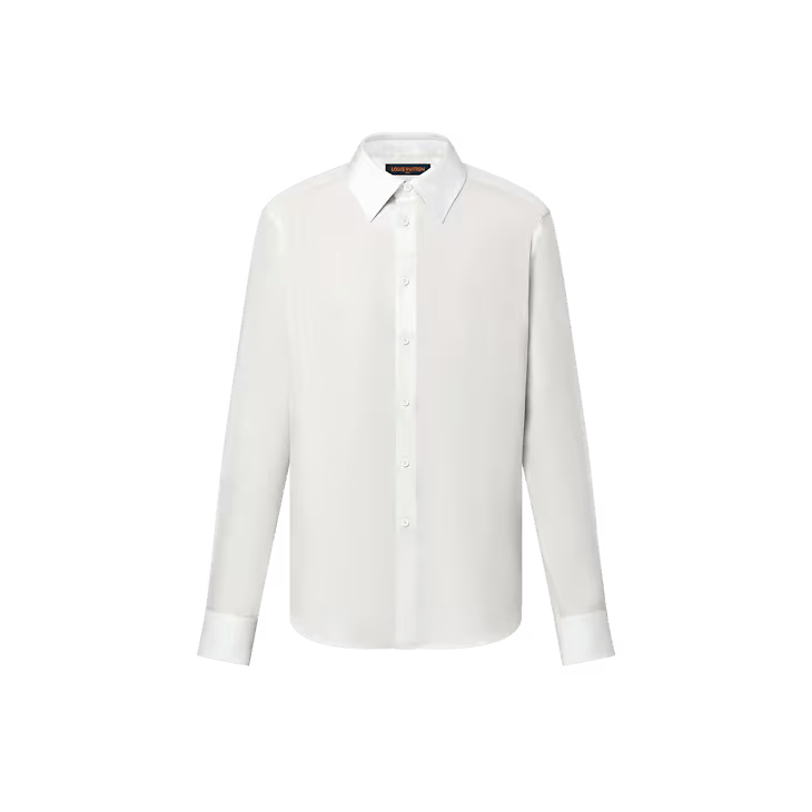 Louis Vuitton Embroidered Long-Sleeved Cotton-Blend Shirt - 41 3L Size 42S - 1 Thumbnail