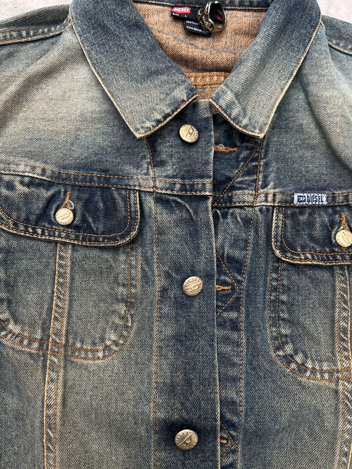 Diesel RARE VINTAGE DIESEL DENIM JACKET Size US XS / EU 42 / 0 - 3 Thumbnail