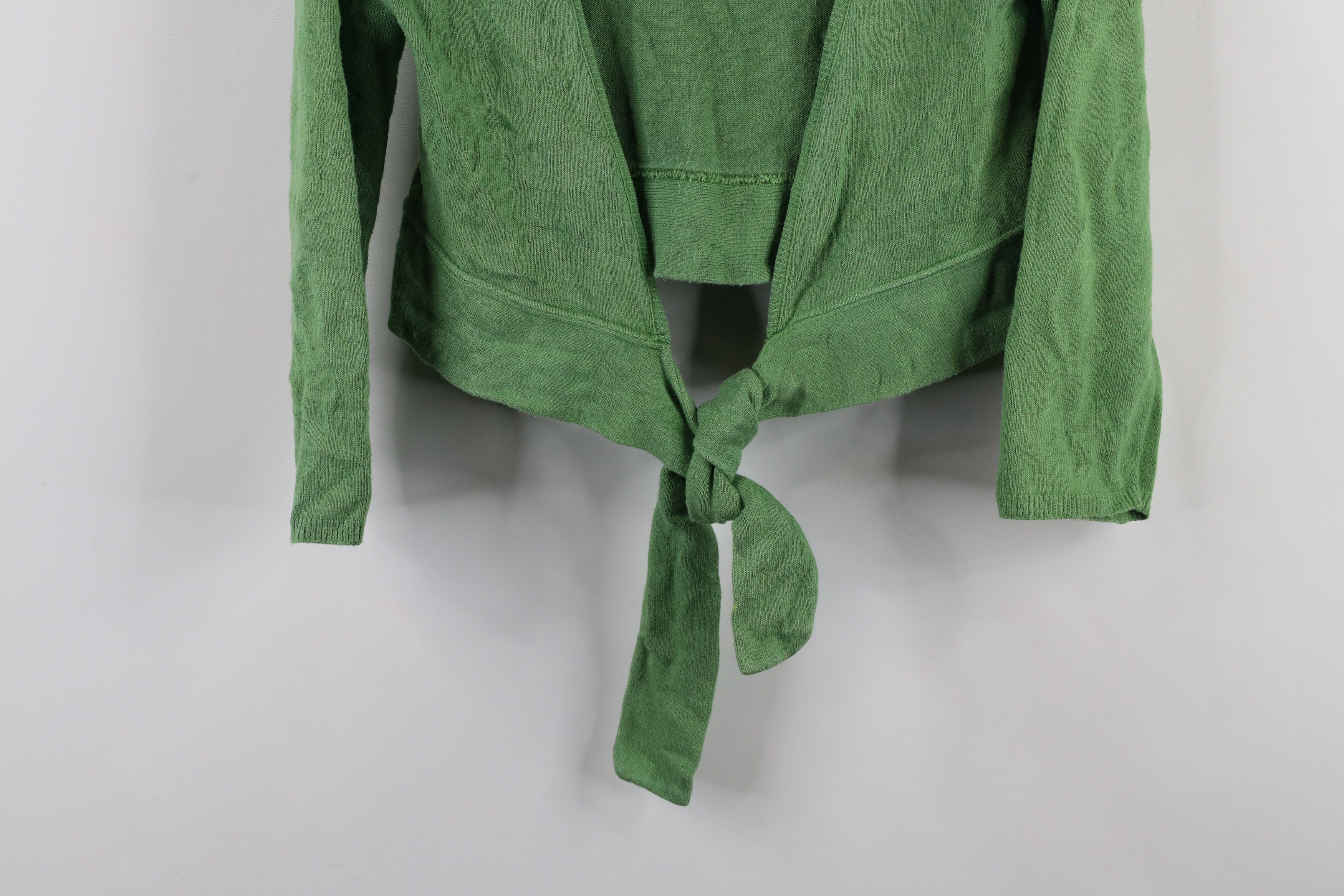 Vintage Vintage 90s Y2K Babydoll Bella Tie Wrap Knit Sweater Green Size S / US 4 / IT 40 - 3 Thumbnail