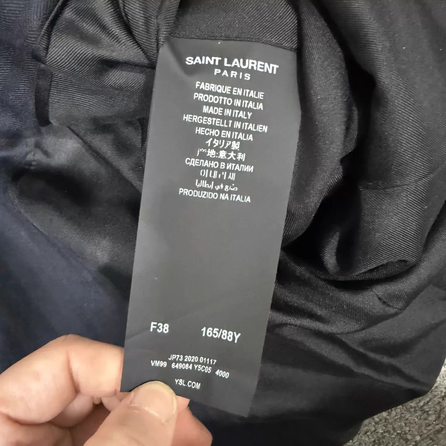 Saint Laurent Paris SLP black wool blazer 38 mint Size S / US 4 / IT 40 - 4 Thumbnail