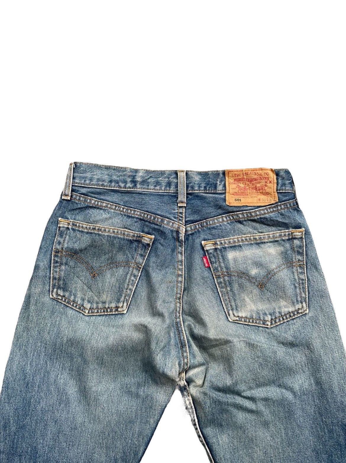 Levi's Vintage 1997 Levis 501 e UK Distressed Denim Size US 30 / EU 46 - 22 Thumbnail