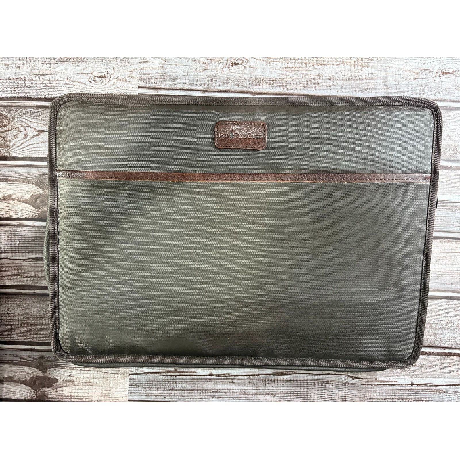 Polo Ralph Lauren Polo Ralph Lauren Leather Canvas Heritage Logo Messenger Lap Size ONE SIZE - 9 Thumbnail
