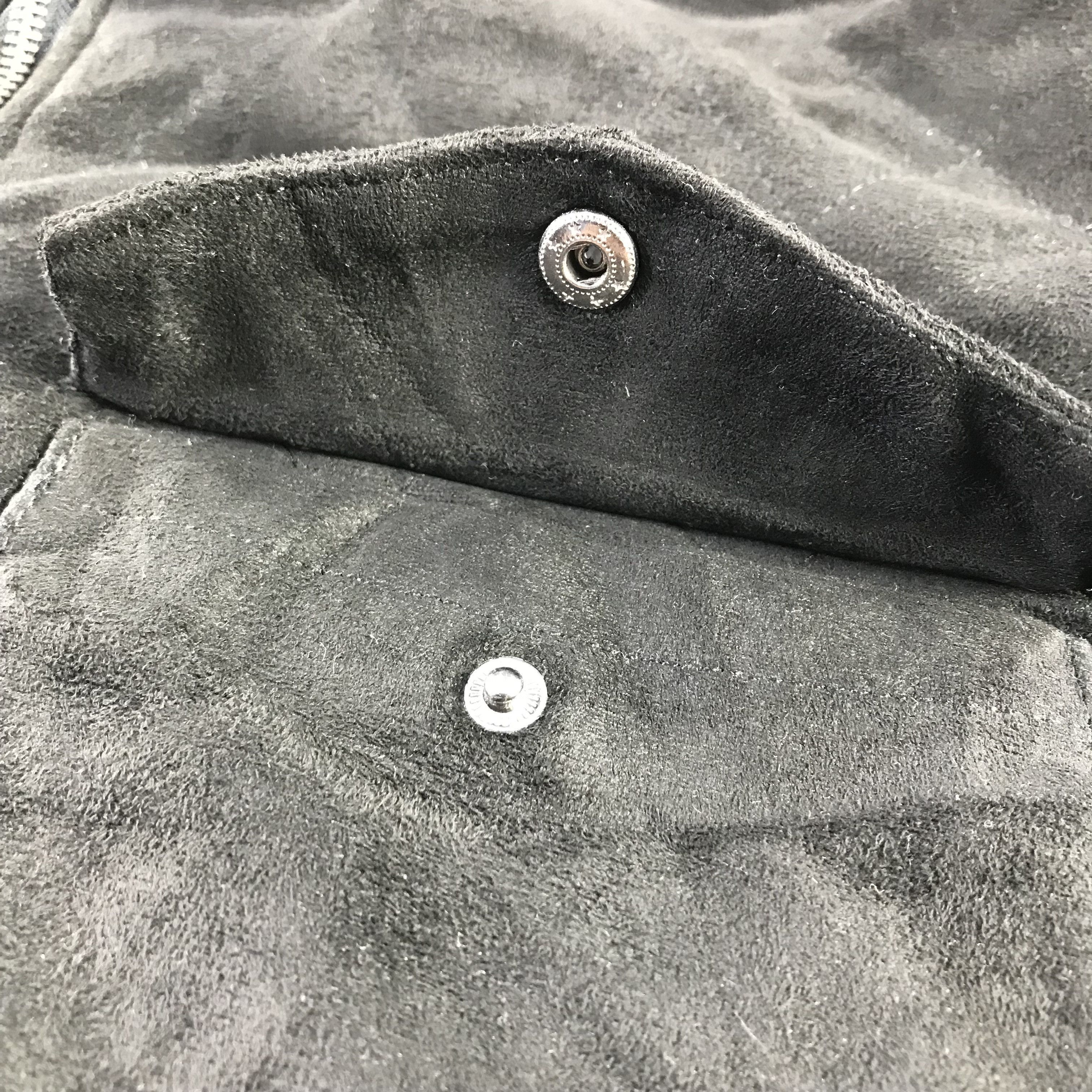 In The Attic In The Attic Faux Suede Jacket Black Quilted Jacket Size US L / EU 52-54 / 3 - 5 Thumbnail