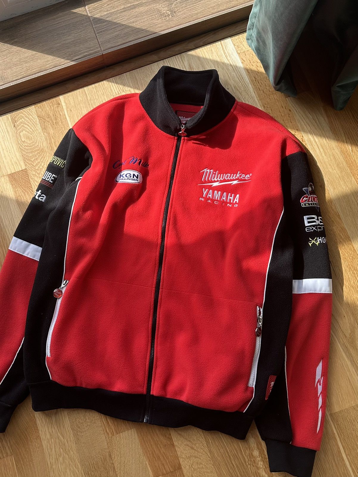 Yamaha Yamaha Racing Milwaukee Vintage Men’s Racing Fleece Jacket | Grailed