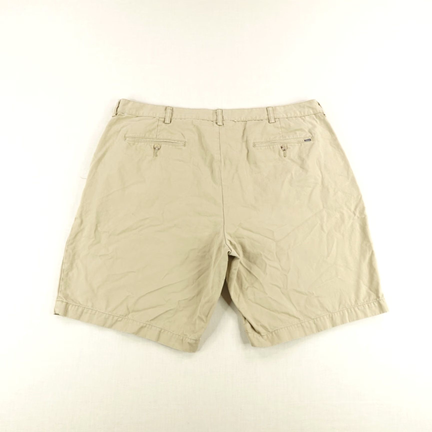 Polo Ralph Lauren Polo Ralph Lauren Shorts Mens 42 Khaki Classic Fit Chino Flat Front Tan Cotton Size US XL / EU 56 / 4 - 3 Thumbnail