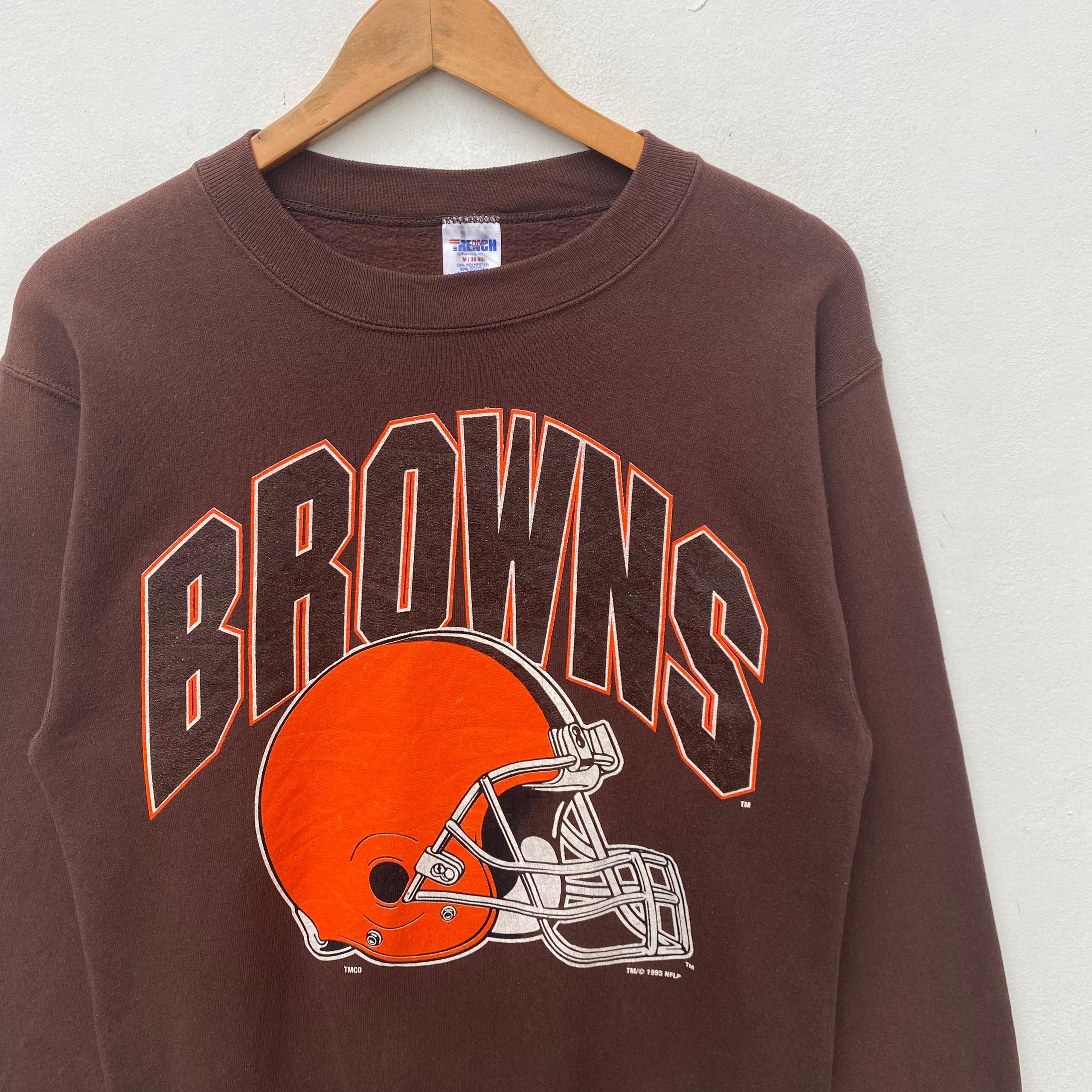 NFL × Vintage VINTAGE 1995 CLEVELAND BROWNS NFL SWEATSHIRT MEDIUM PULLOVER Size US M / EU 48-50 / 2 - 3 Thumbnail