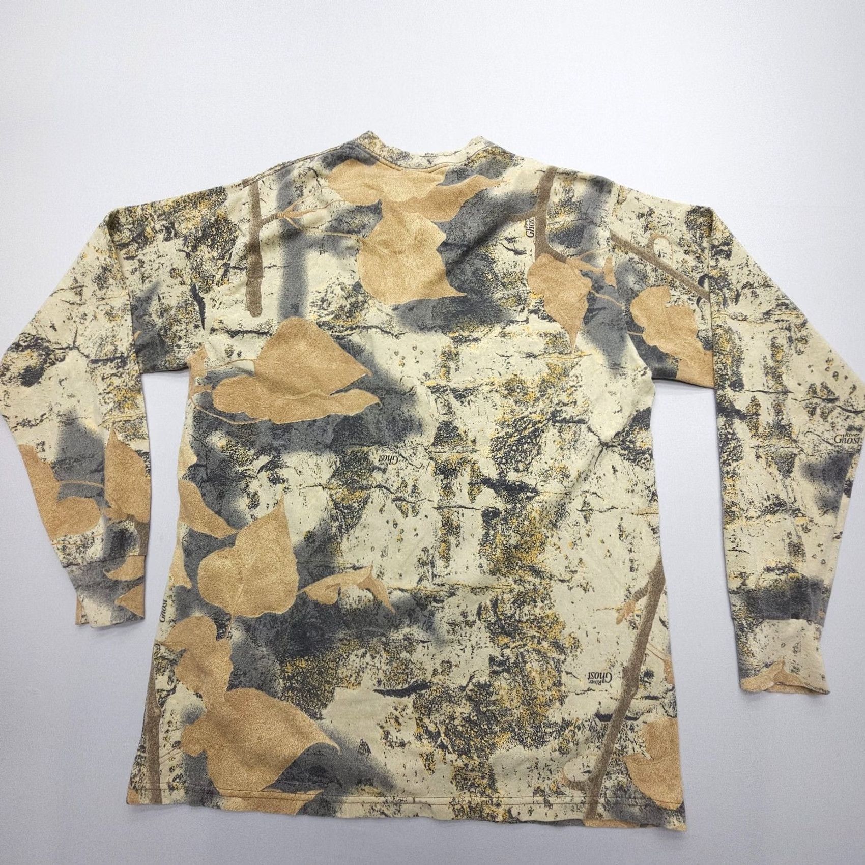 Vintage VINTAGE Ghost Camo Shirt Mens XL MTNT Montana Camouflage Long Sleeve Crewneck USA Made River Ghost Hunting Shirt Size US XL / EU 56 / 4 - 2 Thumbnail
