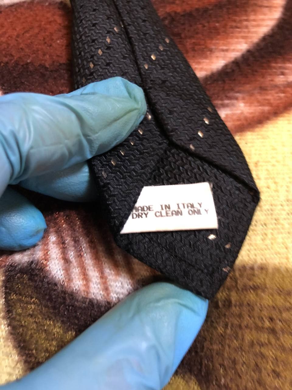 Brioni Brioni Vintage Black Tie Print One Size Y2K Size ONE SIZE - 3 Thumbnail