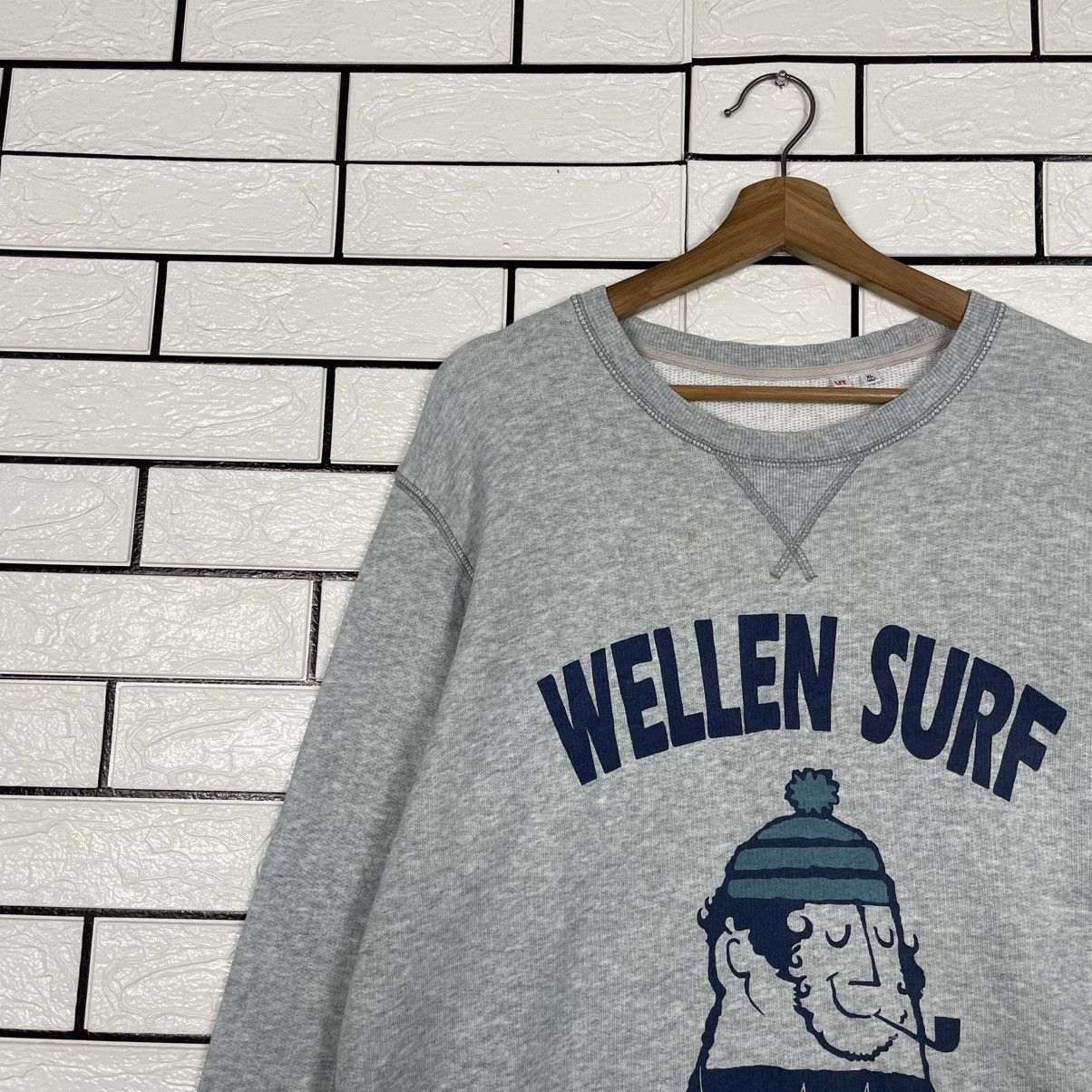 Japanese Brand Wellen Surf Crewneck Sweatshirt Size US L / EU 52-54 / 3 - 6 Thumbnail