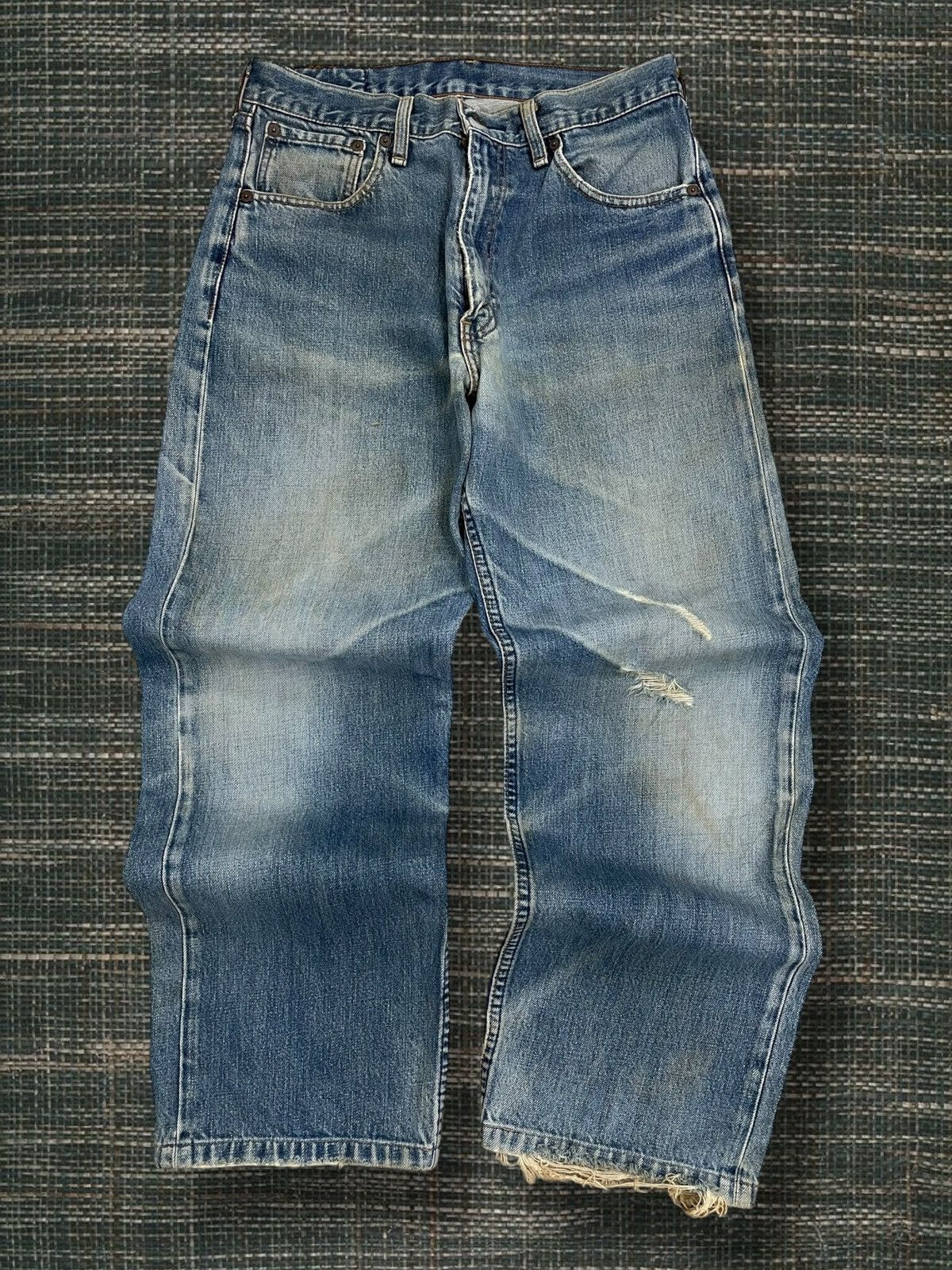 Levi's Vintage Clothing Vintage 1990s Original Levis 504 Distressed Mudwash Style Size US 29 - 1 Thumbnail