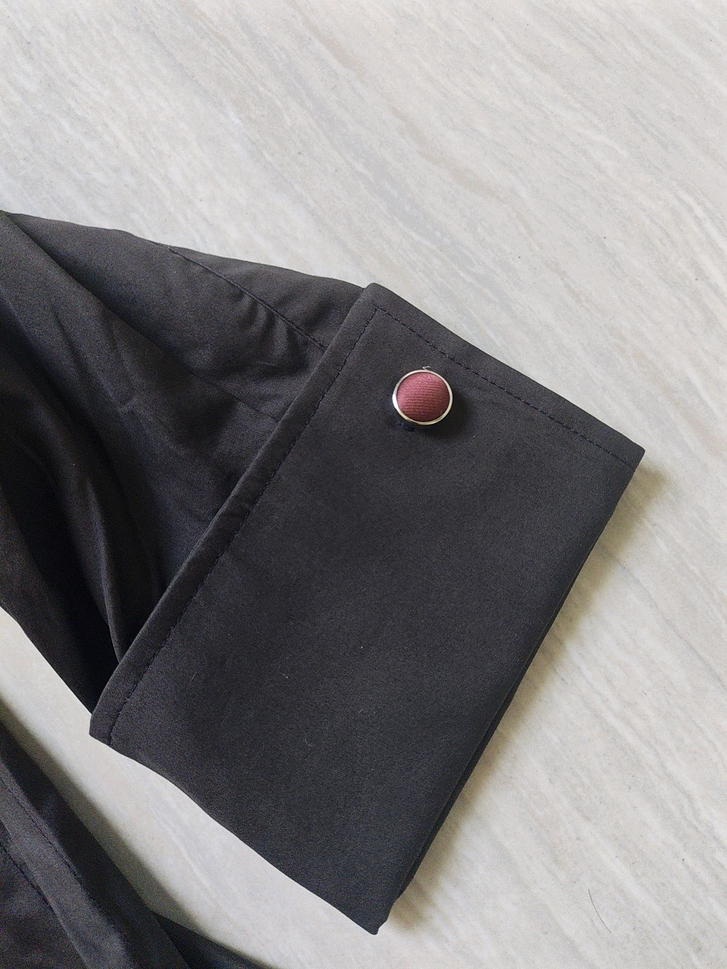 Ernest W. Baker AW18 Frill Collar Drak Brown Royal Shirt Size US S / EU 44-46 / 1 - 6 Thumbnail
