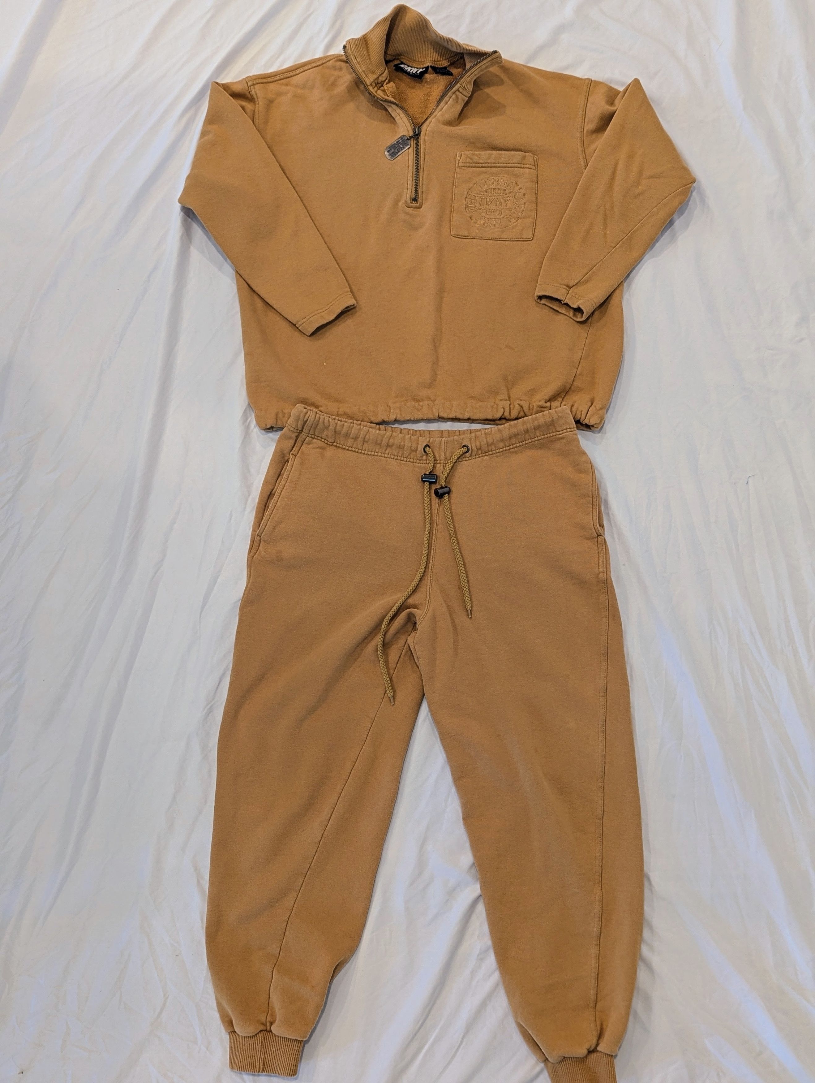 Donna Karan Vintage 90s DKNY Mustard Jogger Set Korea Size S/P Size 28" / US 6 / IT 42 - 1 Thumbnail