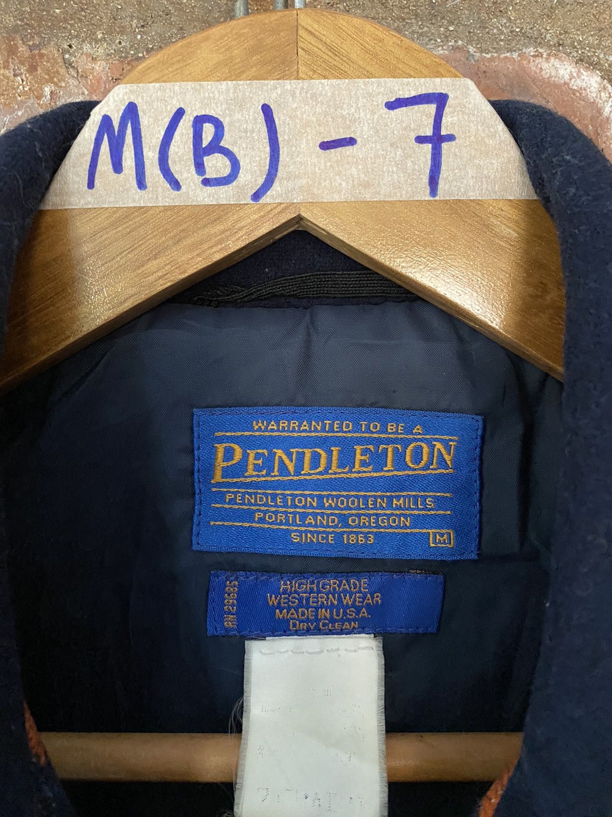 Pendleton 1980s Native Jacquard Bomber Navajo Jacket wool Size US L / EU 52-54 / 3 - 10 Thumbnail
