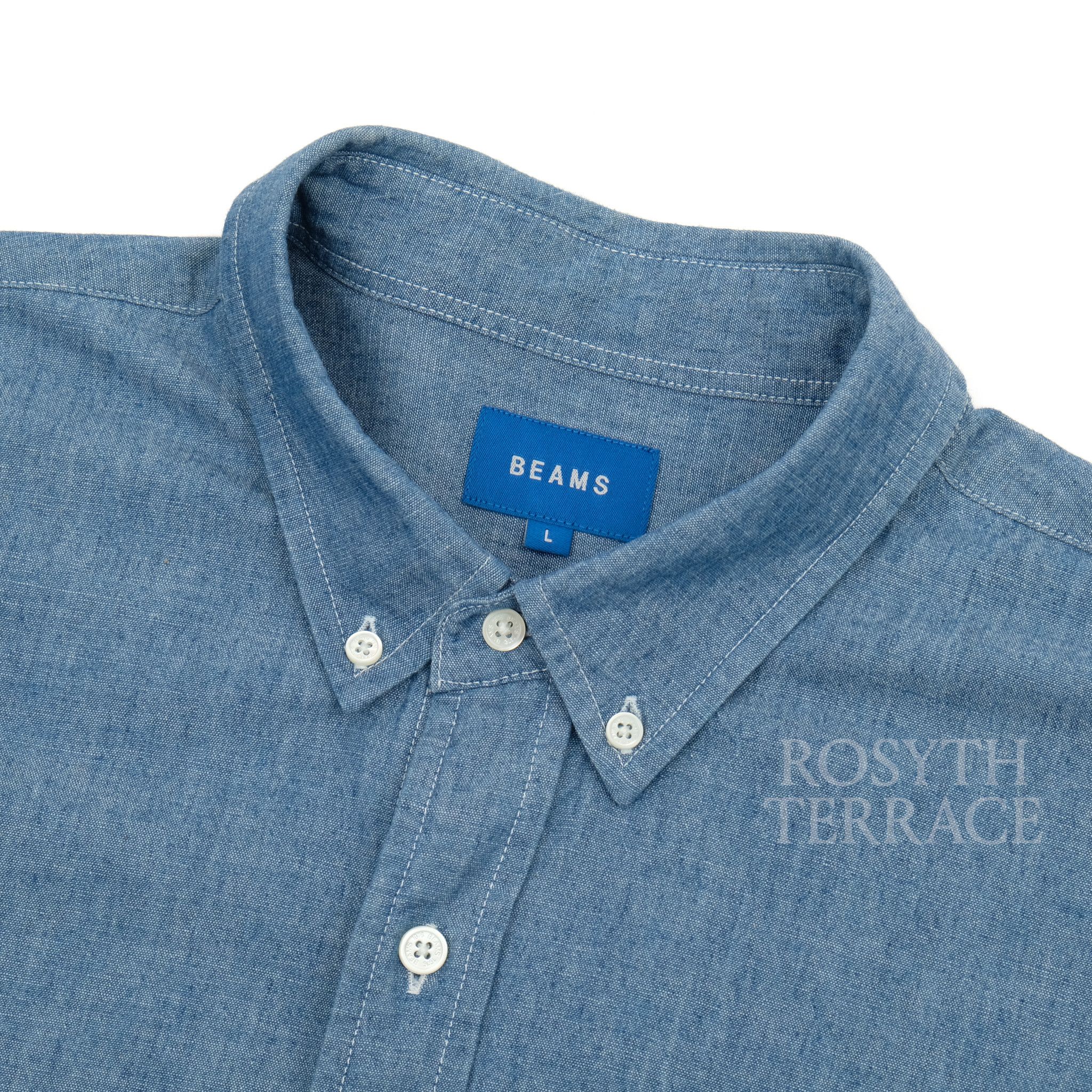 Beams Japan 【BEAMS / BD SHIRT LS CHAMBRAY / SIZE L】 Size US L / EU 52-54 / 3 - 2 Thumbnail