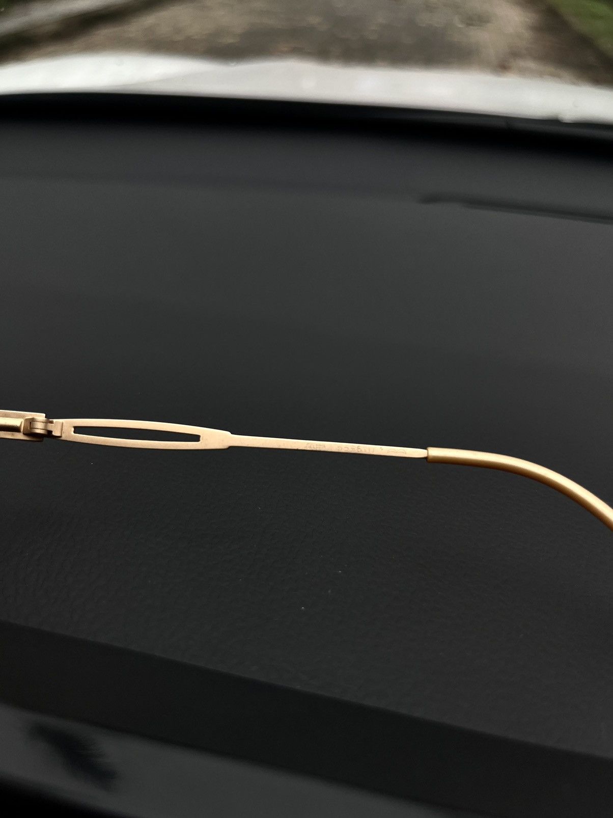 Jean Paul Gaultier 90s Jean Paul Gaultier Gold Sunglasses Size 30 - 7 Thumbnail