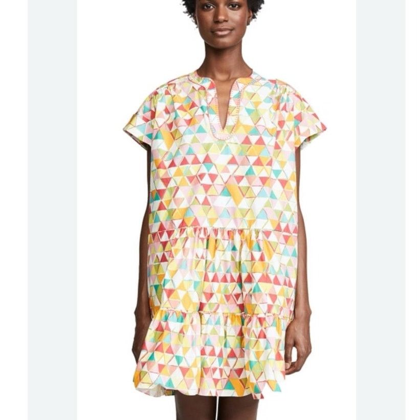 Other Saloni Ashley B Pullover V Neckline Geometric Dress 8 Size M / US 6-8 / IT 42-44 - 1 Thumbnail