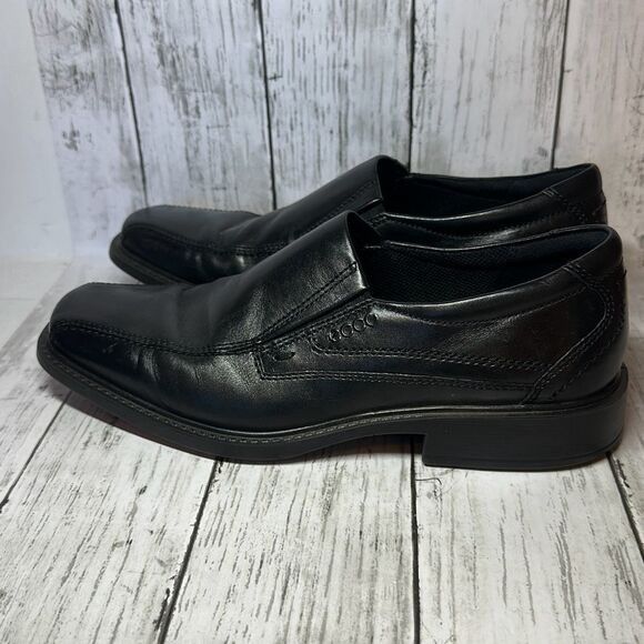Ecco ECCO Men’s New Jersey Loafer Shoes Leather Black Slip On siz Size US 8 / EU 41 - 7 Thumbnail