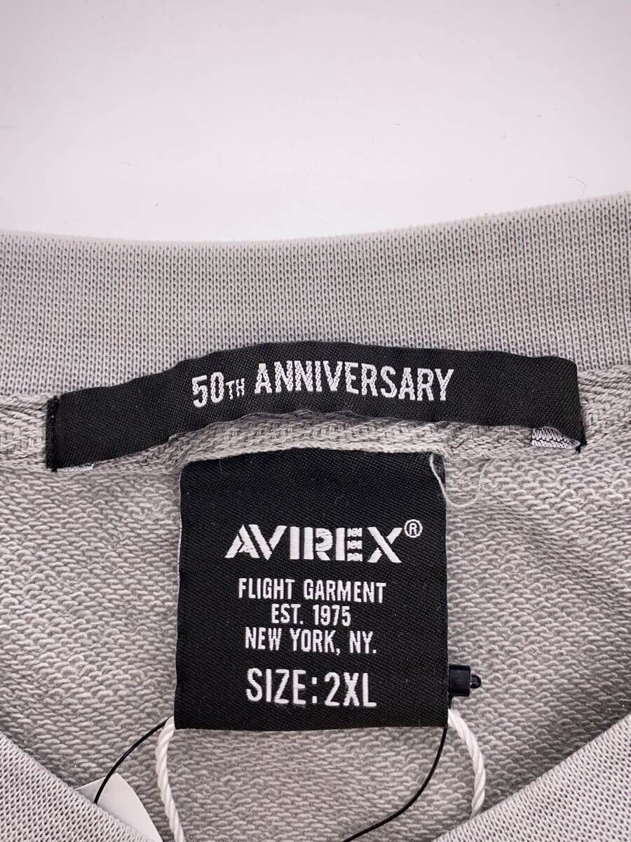 Avirex Avirex Fade Wash Mil. Pocket Cotton Sweat Grey Size US XXL / EU 58 / 5 - 3 Thumbnail
