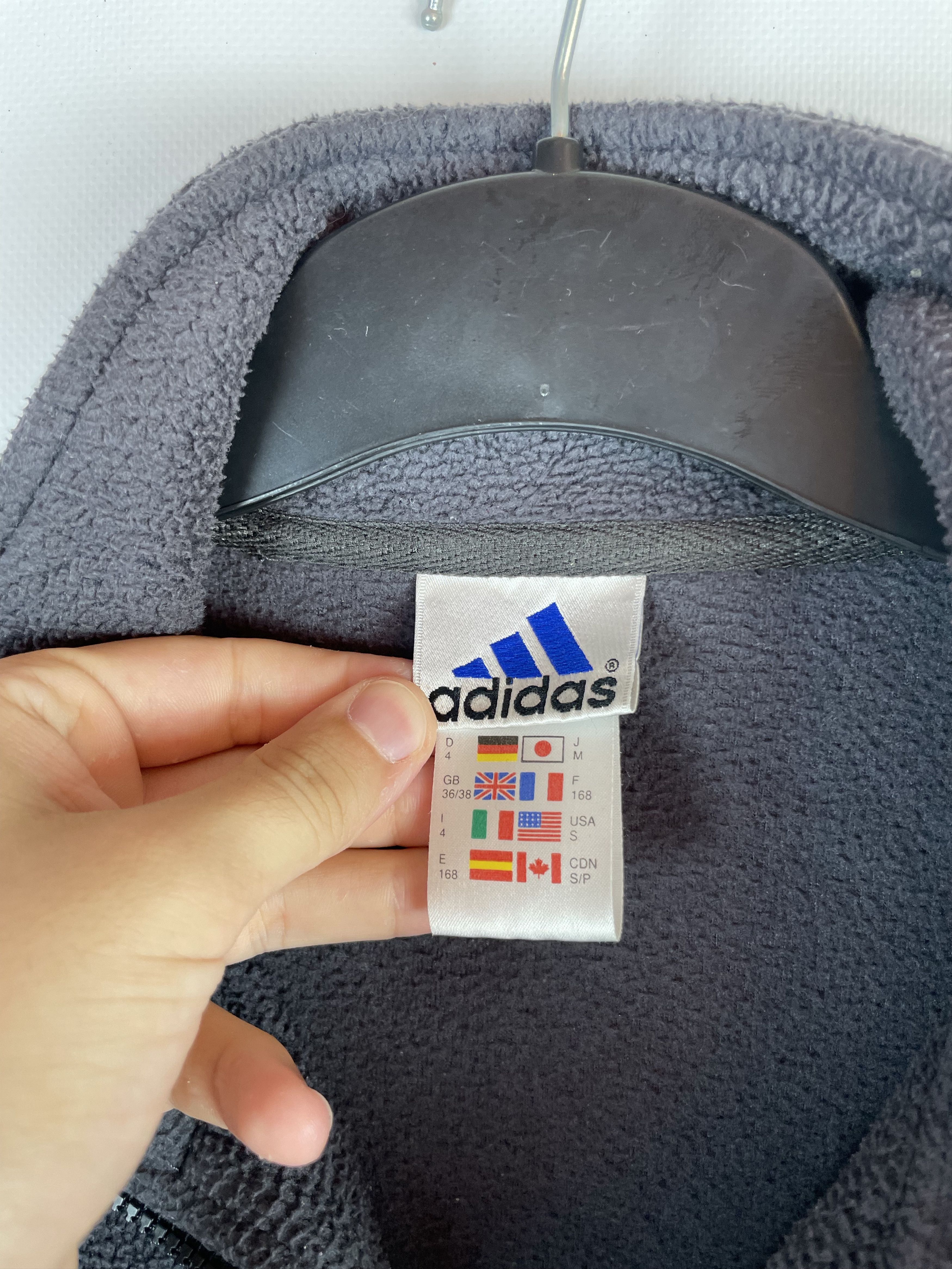 Adidas Vintage 90s Adidas Fleece Sweatshirt Size US S / EU 44-46 / 1 - 5 Thumbnail
