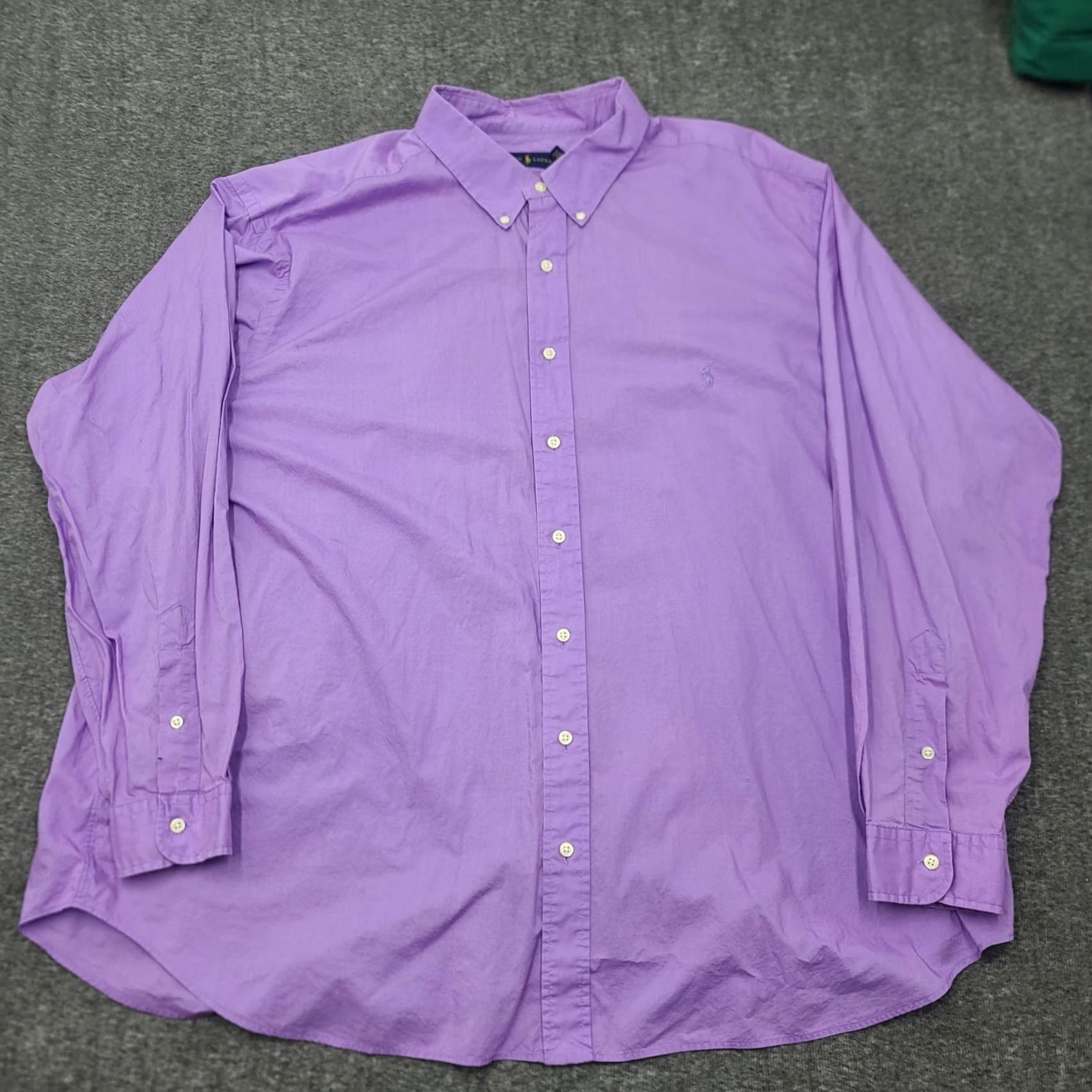 Ralph Lauren Ralph Lauren Oxford Shirt Mens 3XB Big & Tall Purple Long Sleeve Button Down Size US XXL / EU 58 / 5 - 2 Thumbnail