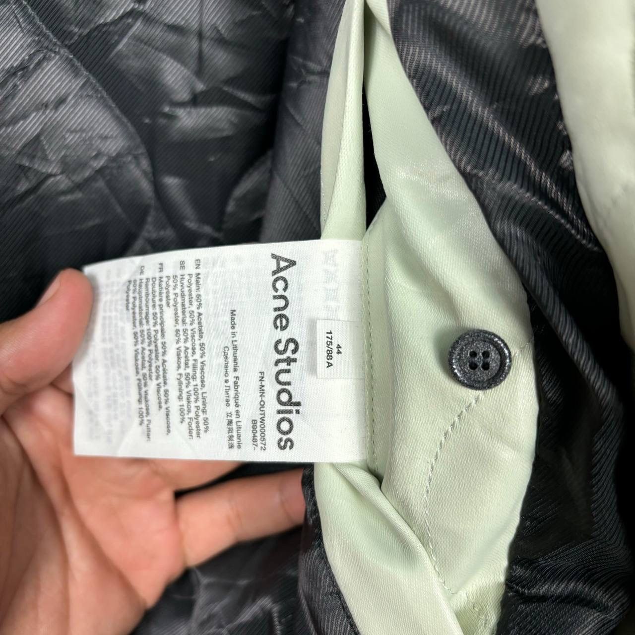 Acne Studios Acne Studios X Robbie Barrat FW20 Quilted Jacket Mint Green Size US L / EU 52-54 / 3 - 12 Thumbnail