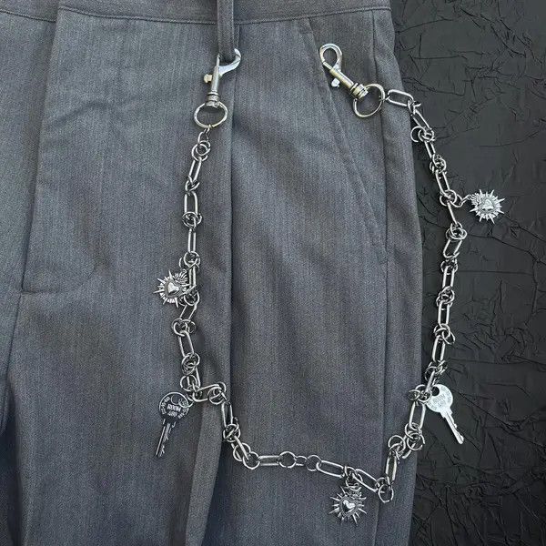 Jewelry Metal Pants Chain – Y2K Punk Waist Hanging Accessory Size ONE SIZE - 5 Thumbnail