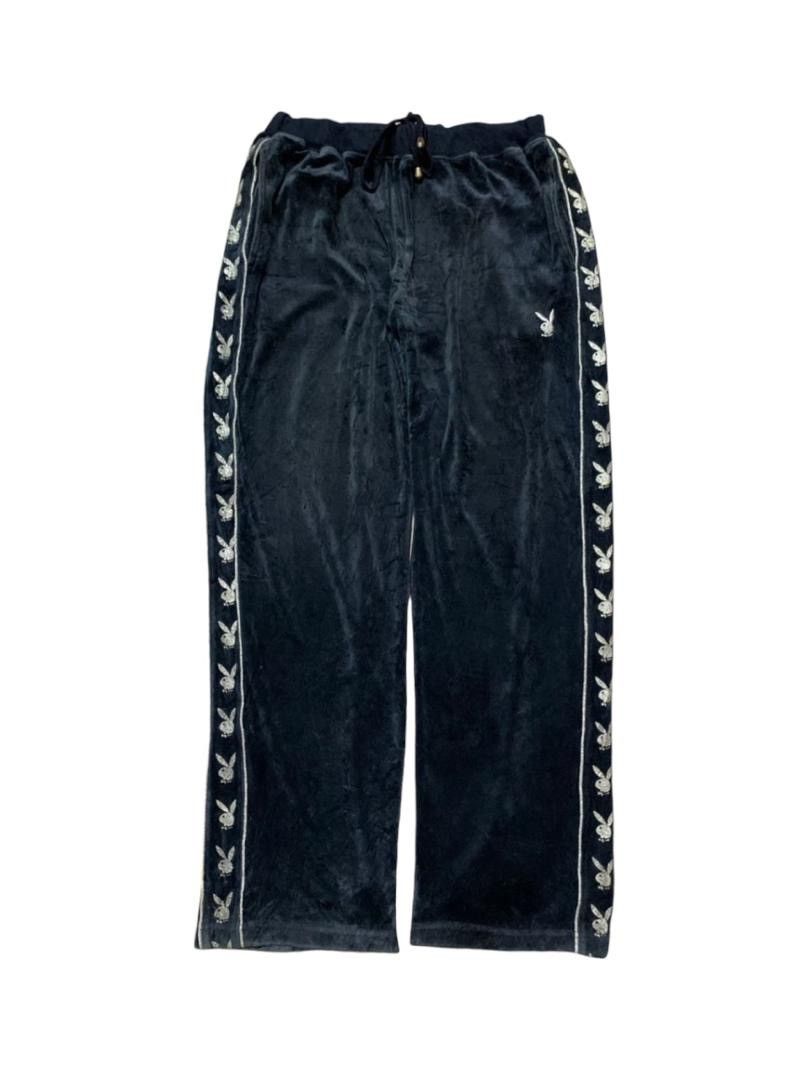 Playboy Velour PLAYBOY Side Tape Trademark Pants Size US 32 / EU 48 - 1 Thumbnail