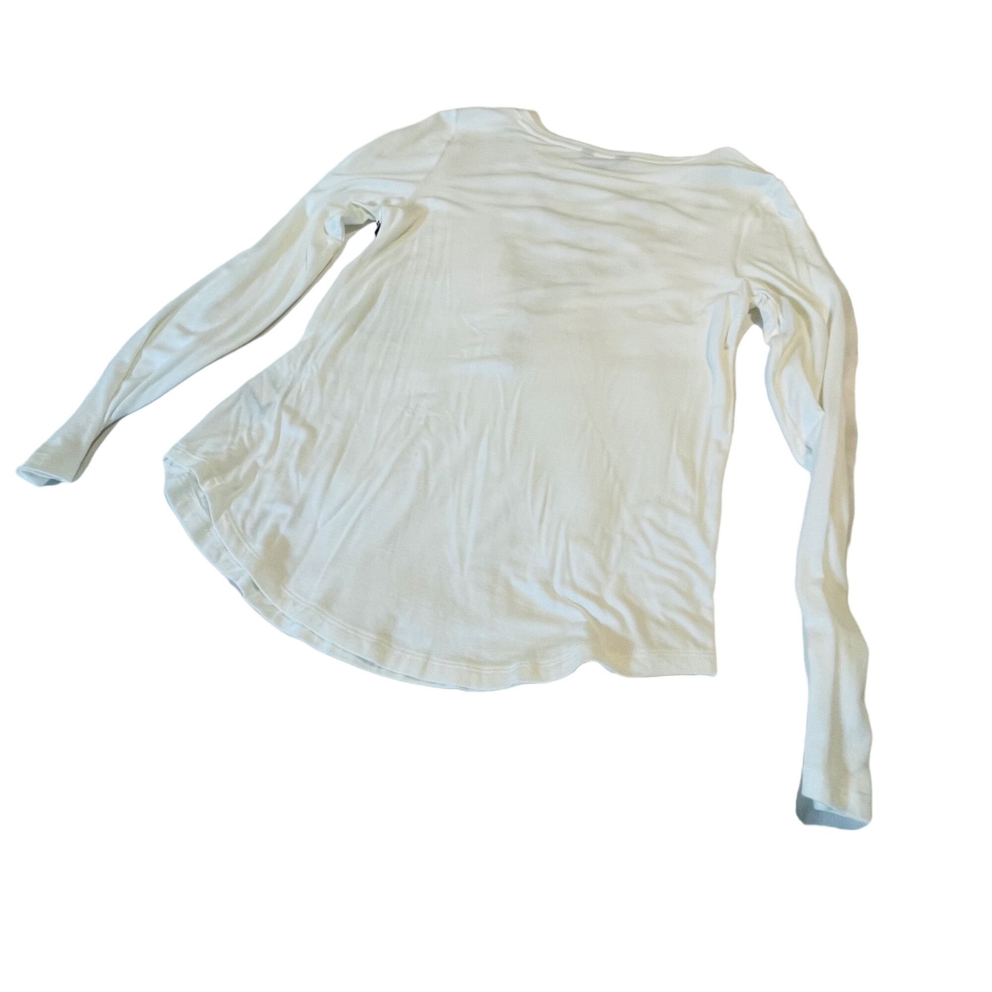 Other Simply Vera Vera Wang Long Sleeve Top XS White Beaded Design Size XS / US 0-2 / IT 36-38 - 9 Thumbnail