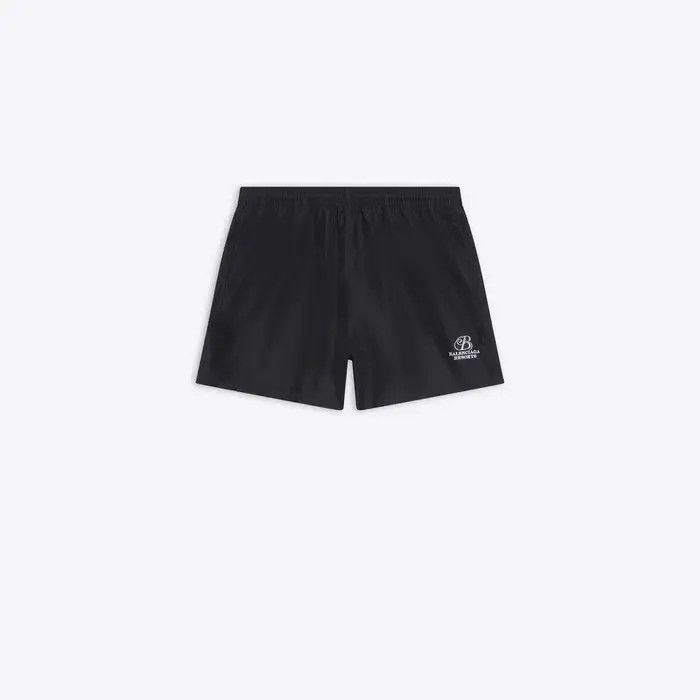 Balenciaga o1s1wg110126 Swim Shorts in Black Size US 36 / EU 52 - 1 Thumbnail