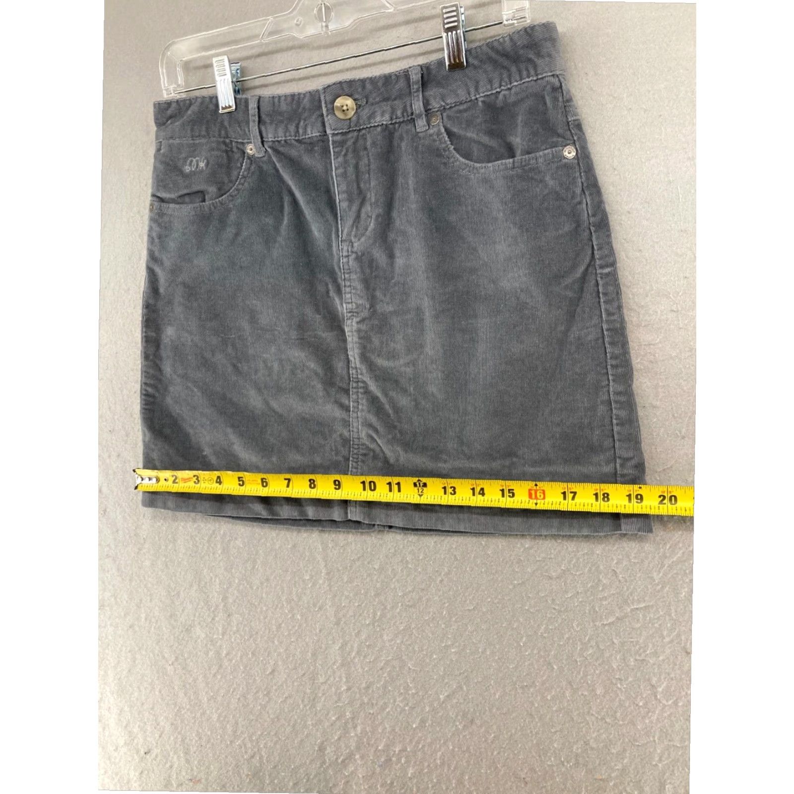Mountain Khakis Mountain Khaki Womens Gray Corduroy Skirt 4/16 Outdoor Size 27" / US 4 / IT 40 - 3 Thumbnail