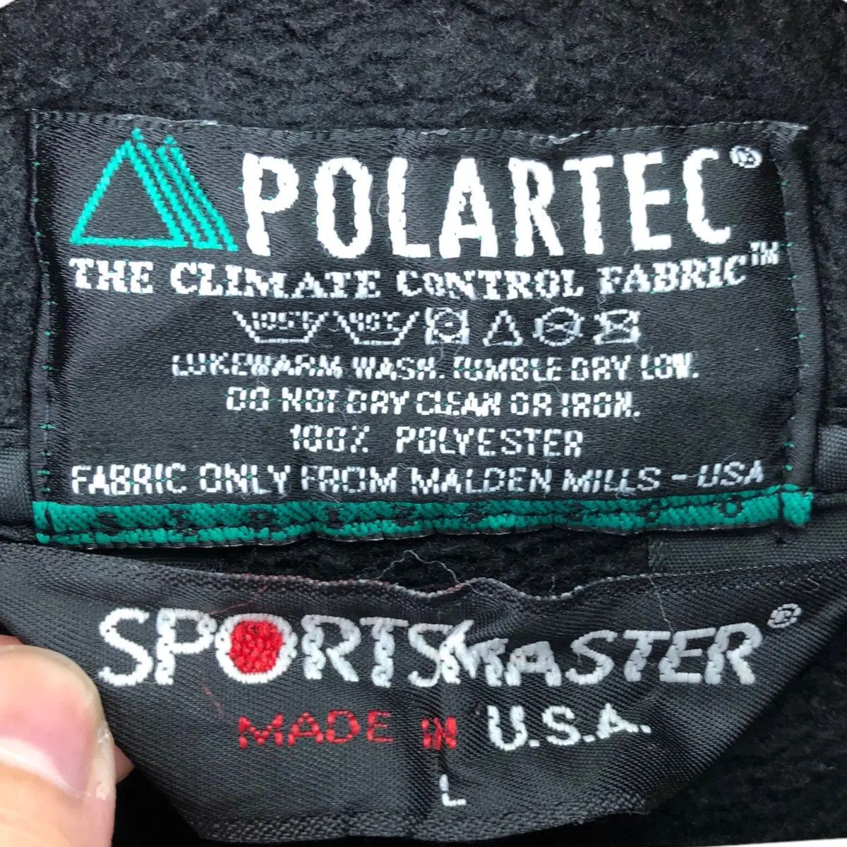 Vintage Vtg 90’ SPORTSMASTER USA x POLARTEC Snap Button Fleece Size US L / EU 52-54 / 3 - 6 Thumbnail