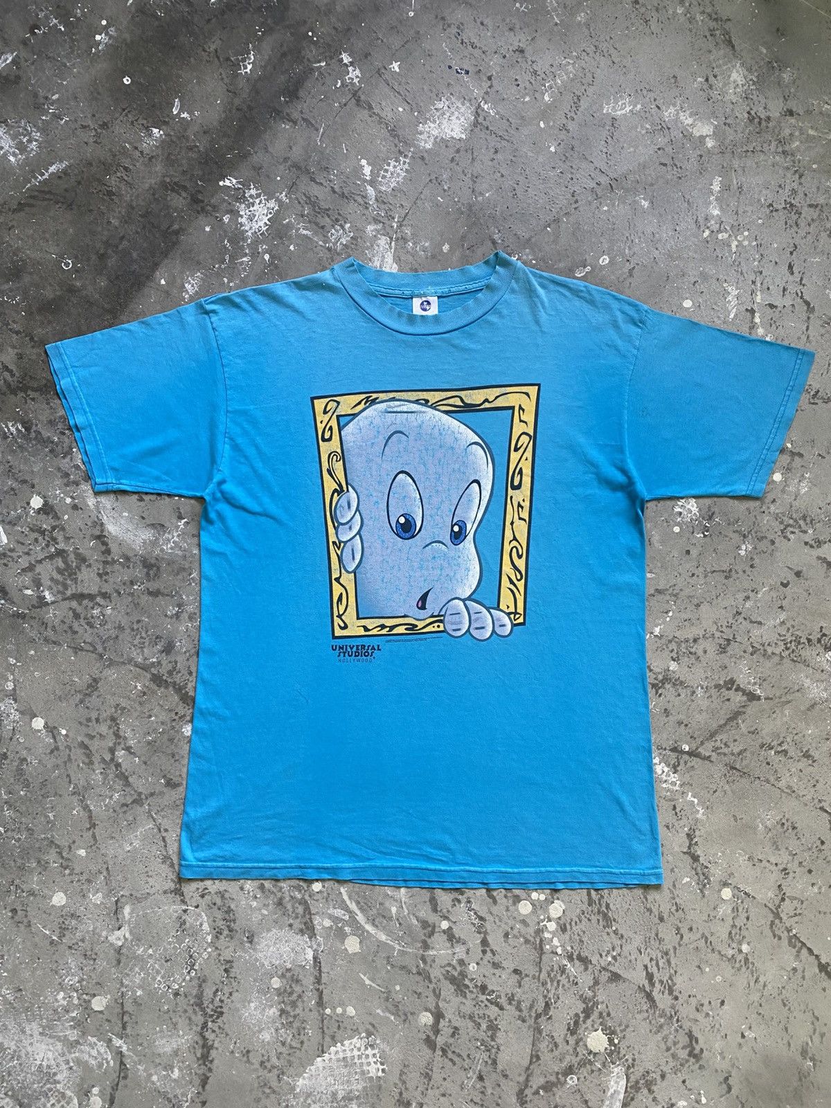 Universal Studios Vintage 80s Casper Movie by Universal Studios Distressed Tee Size US XL / EU 56 / 4 - 1 Thumbnail