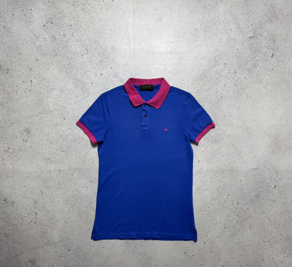 Etro Etro Milano Luxury Polo Shirt Size S Blue Size US S / EU 44-46 / 1 - 1 Thumbnail