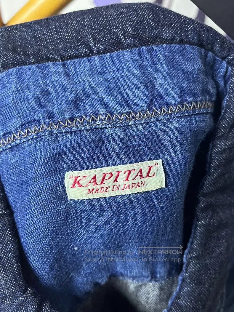Kapital Kapital Blue-dyed gradient patch denim shirt Size US M / EU 48-50 / 2 - 5 Thumbnail