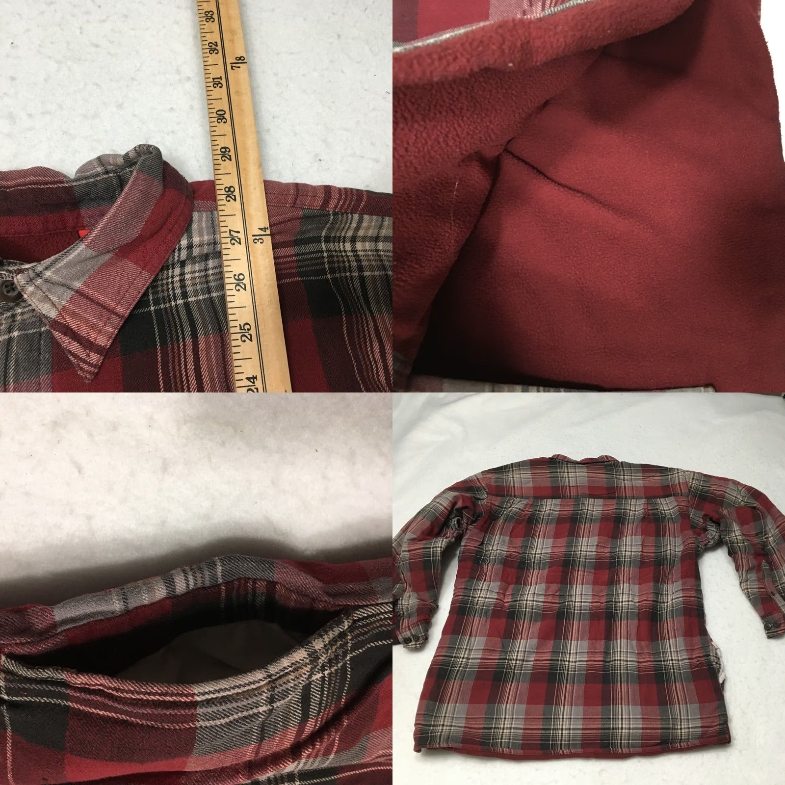Vintage VINTAGE Wolverine Heavy Flannel Button-Down Shirt Jacket Shacket Pockets Brown Mens LG Size US L / EU 52-54 / 3 - 8 Thumbnail