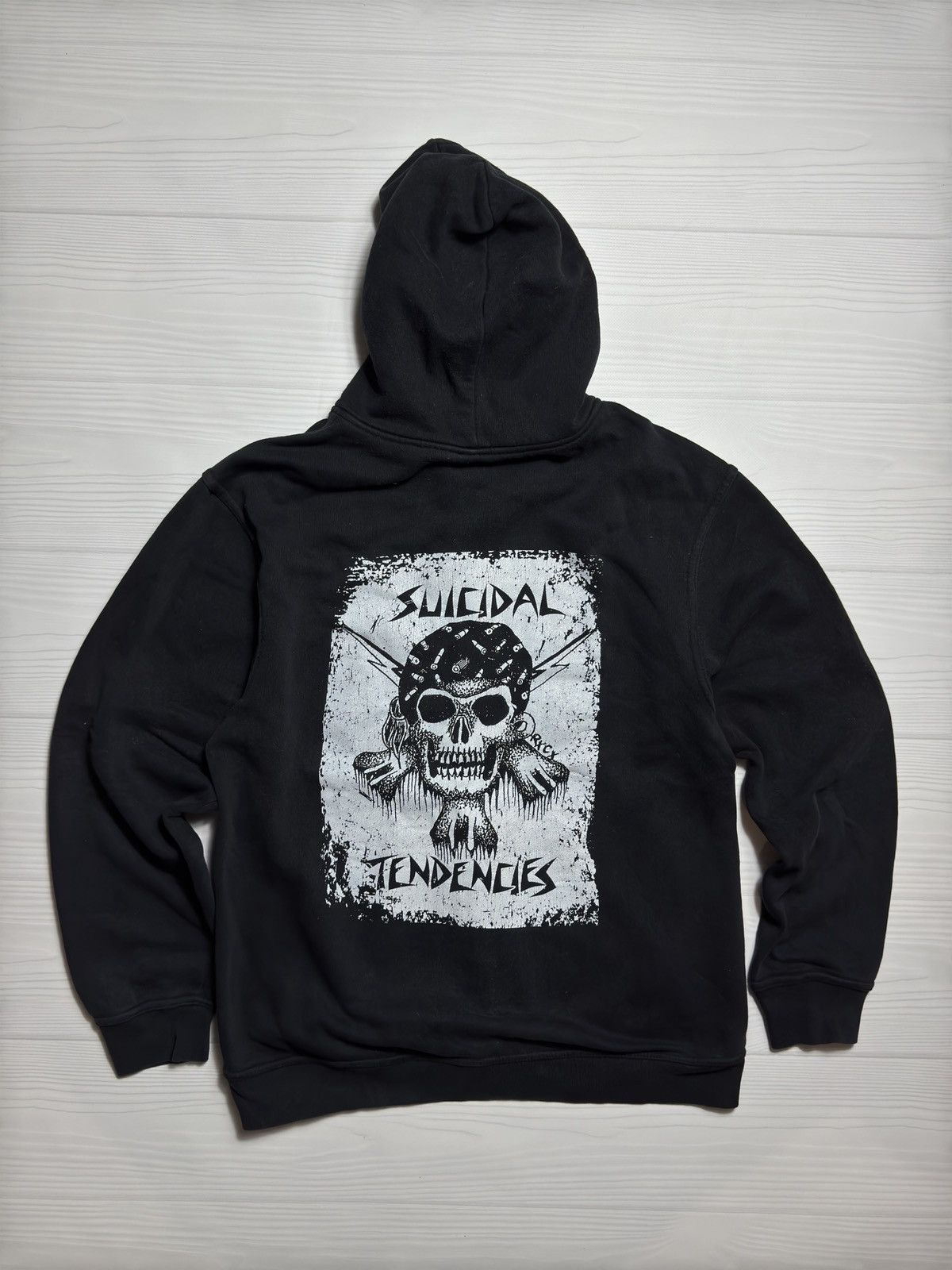 Band Tees × Unsound Rags × Vintage Vintage 00s SUICIDAL TENDENCIES Zip Hoodie Size US M / EU 48-50 / 2 - 1 Thumbnail