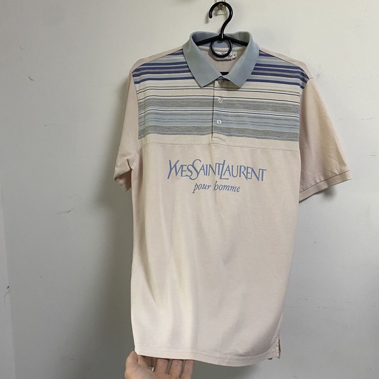 Yves Saint Laurent Vintage Yves Saint Laurent Polo shirt Big Logo Y2k Size US M / EU 48-50 / 2 - 4 Thumbnail