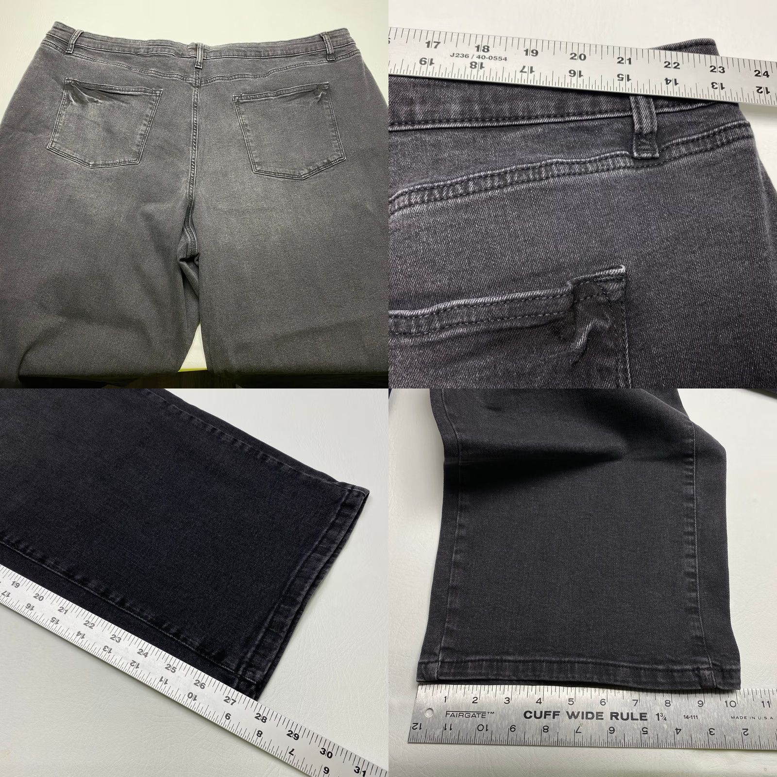 Vintage Womens Plus Jeans 28W Sonoma Skinny High Rise Black SuperStretch Jeans Size 28" / US 6 / IT 42 - 8 Thumbnail