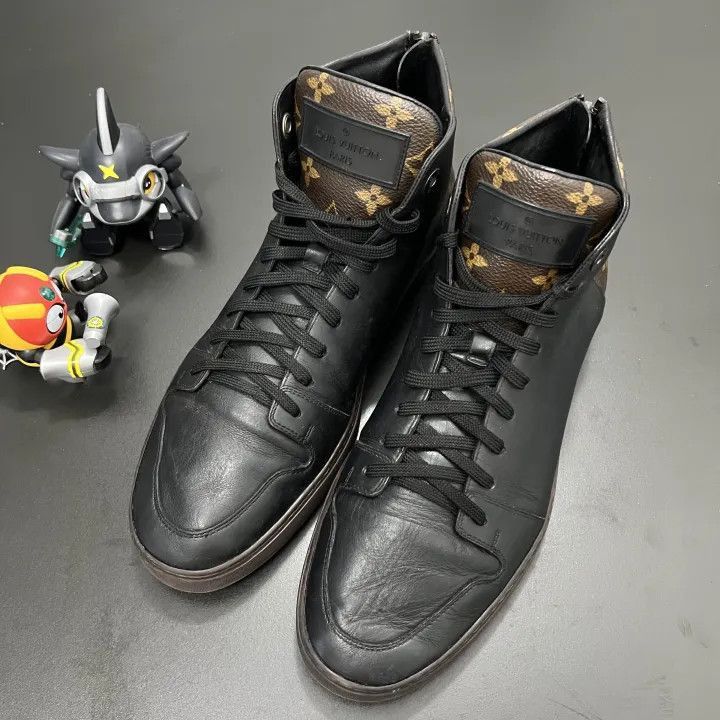 Louis Vuitton Black Leather High-Top Sneakers -2508