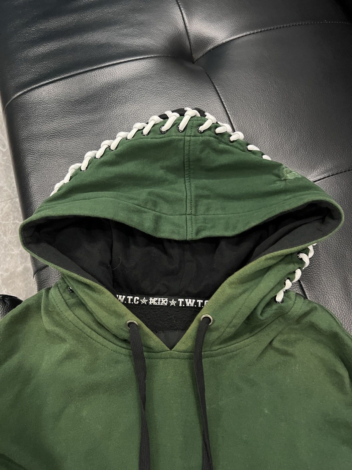 KTZ KTZ FW16 Runway Baseball Lace Panel Hoodie Size US L / EU 52-54 / 3 - 6 Thumbnail
