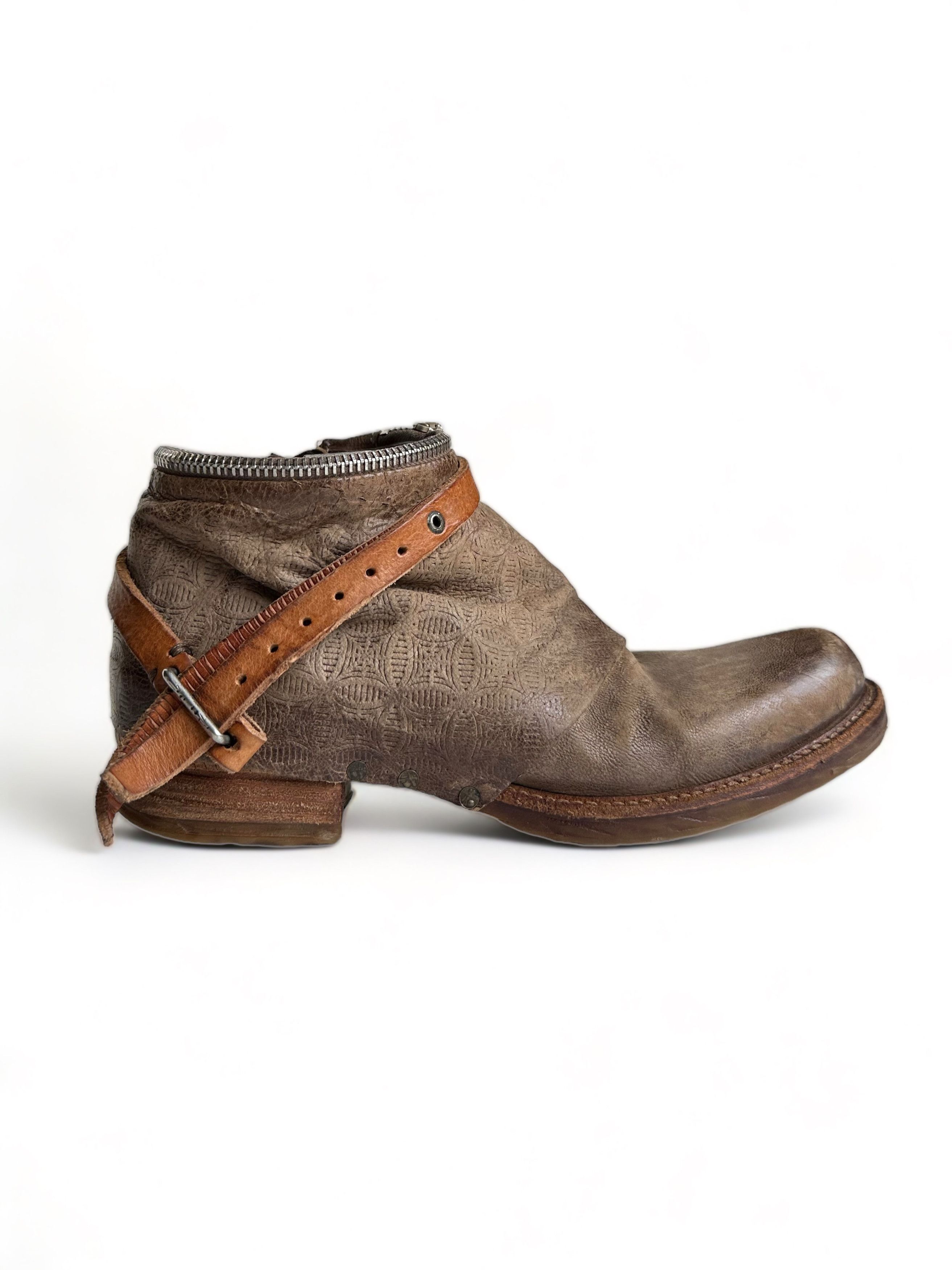 A.S.98 Airstep A.S. 98 Distressed Zip Boots EU39/US8 Size US 9 / IT 39 - 1 Thumbnail