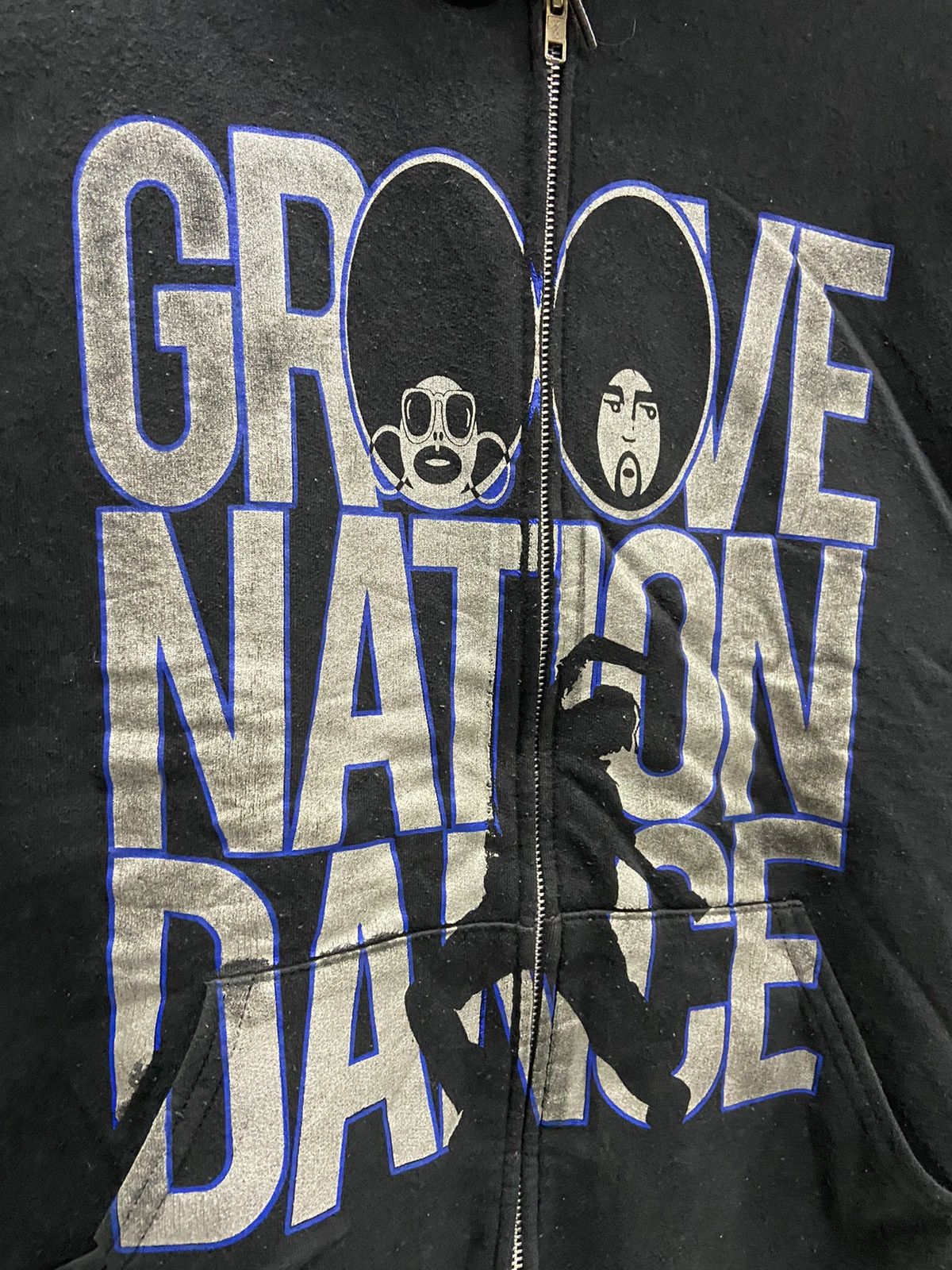Jerzees GROOVE NATION DANCE BLACK ZIPPER HOODIE Size US L / EU 52-54 / 3 - 3 Thumbnail