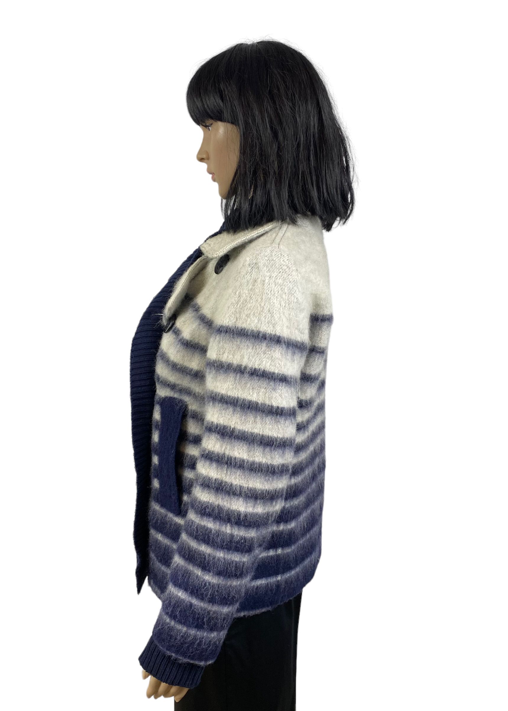 Jean Paul Gaultier RARE Jean Paul Gaultier X Lindex Striped Wool Coat size 36 Size M / US 6-8 / IT 42-44 - 5 Thumbnail