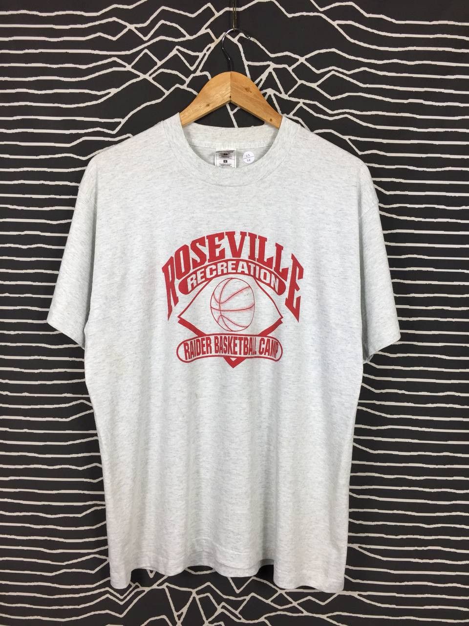 Fruit Of The Loom × Vintage Vtg 00s Roseville Recreation Raider Basketball Camp Tee Size US L / EU 52-54 / 3 - 2 Thumbnail
