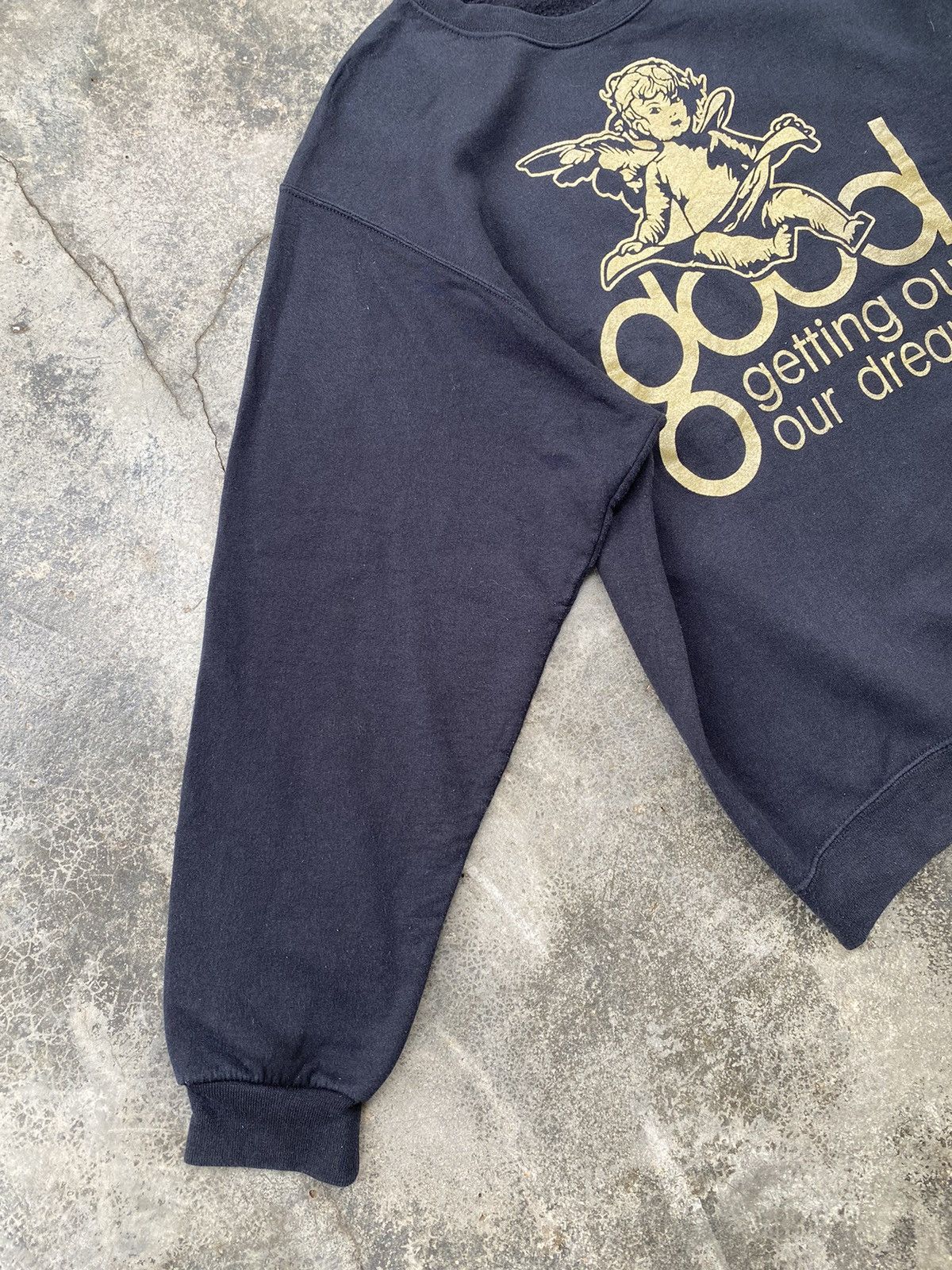 Vintage Vintage Good Music Getting Out Our Dreams Record Sweatshirt Size US L / EU 52-54 / 3 - 4 Thumbnail
