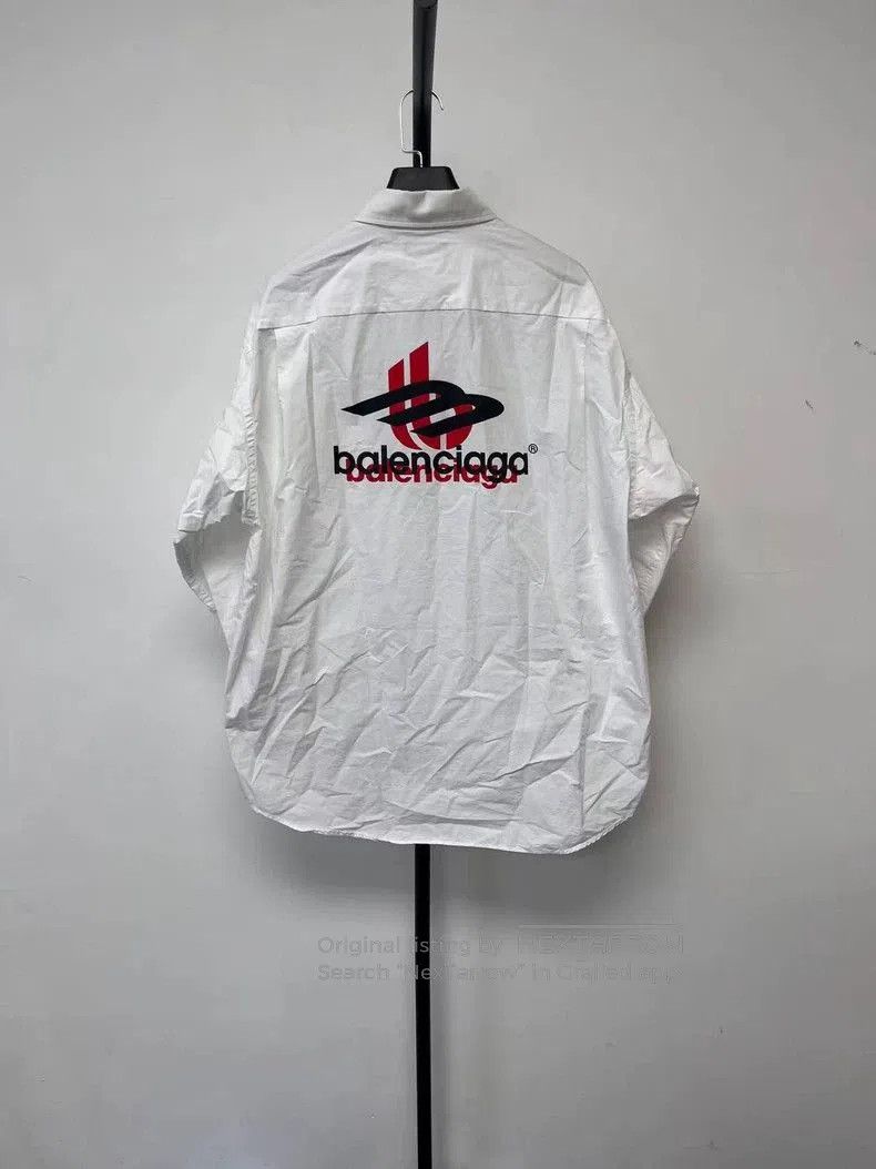 Balenciaga Balenciaga Logo Point Collar Button Shirt. Size US M / EU 48-50 / 2 - 1 Thumbnail