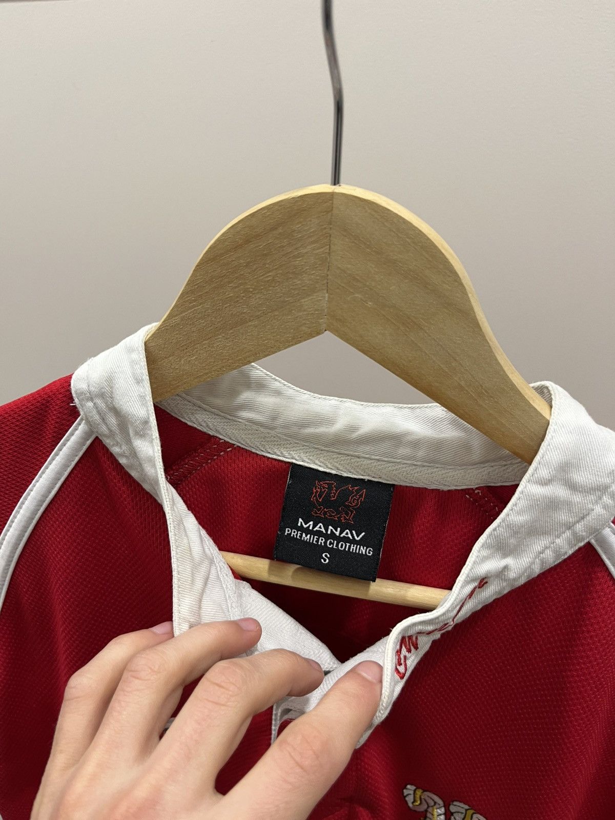 Vintage 🏈 Retro Wales Rugby Cymru Union jersey shirt blockore Size US S / EU 44-46 / 1 - 4 Thumbnail