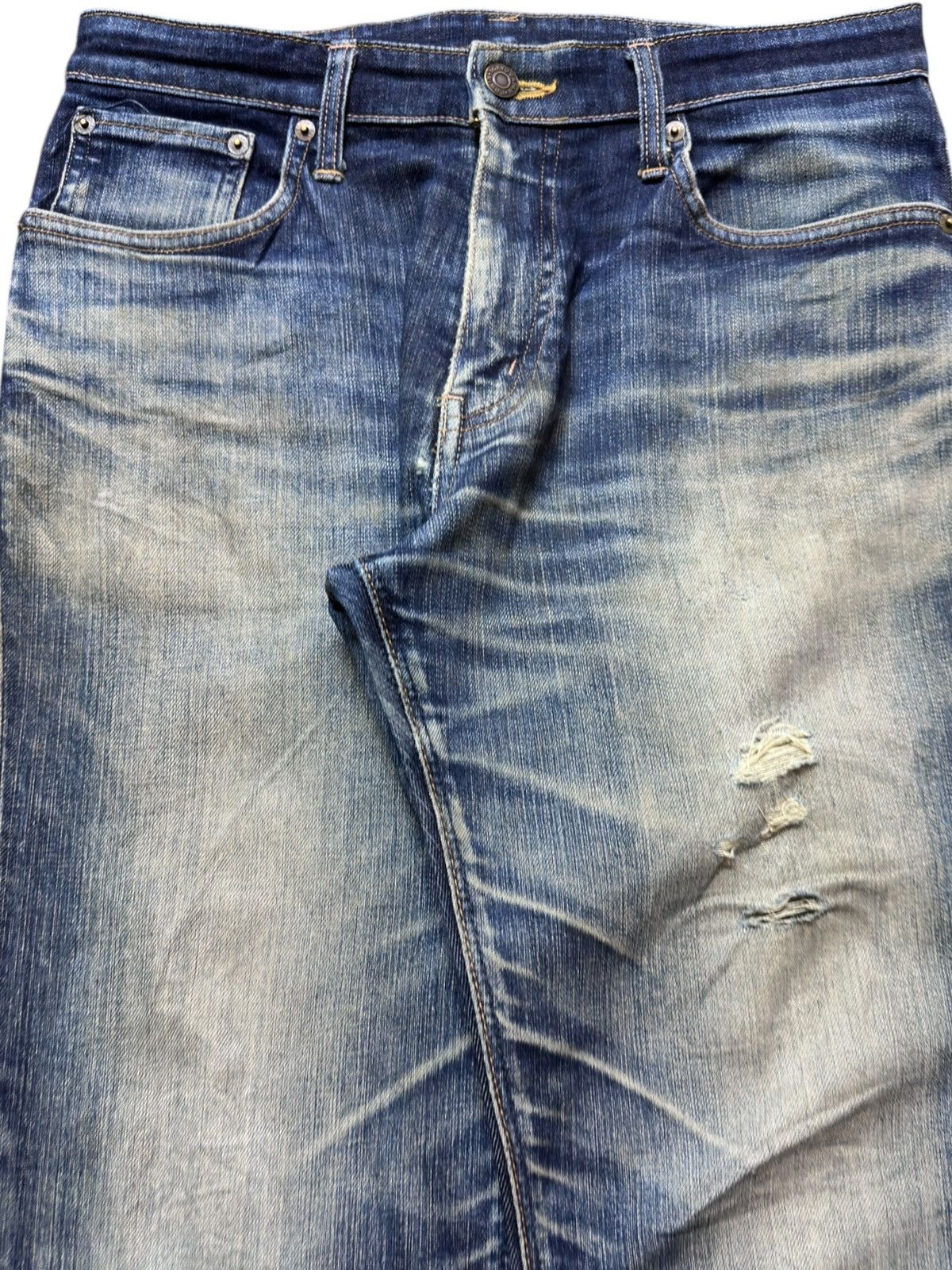 Edwin Vintage Edwin 503 Straight Cut Mudwash Denim Size US 31 - 2 Thumbnail